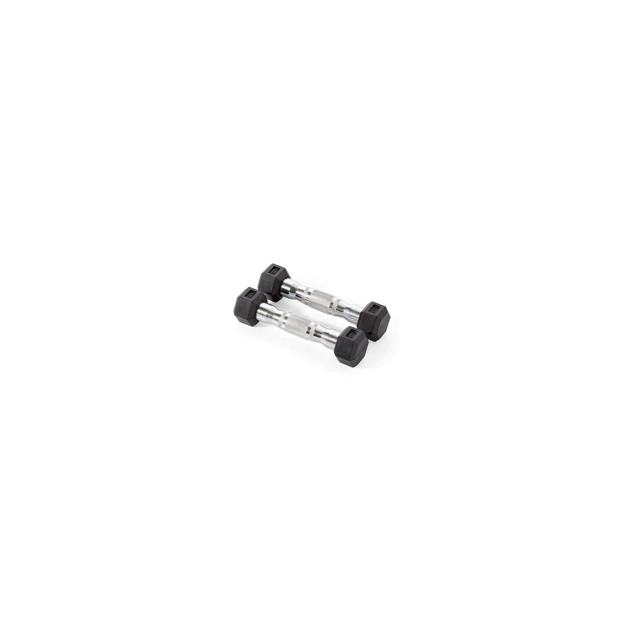 YORK FITNESS York Fitness Rubber Hex Dumbbells 2 x 1.25kg