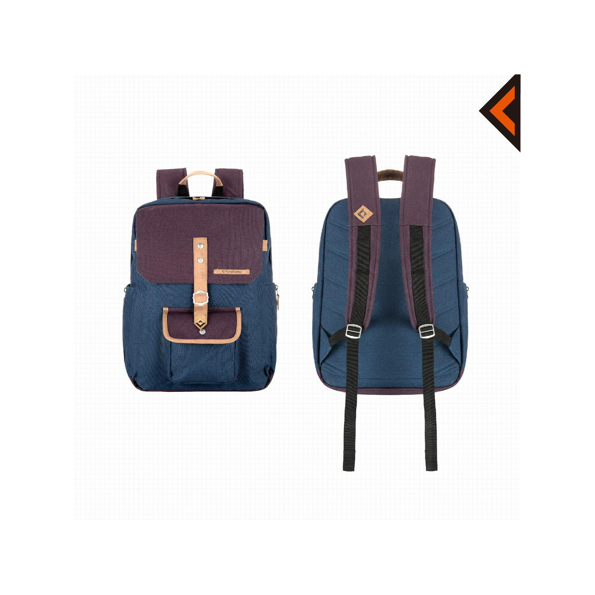 Rugzak - Kingcamp - Model Glacier - Blauw - 12 liter - 24 x 12 x 40 cm 5/6