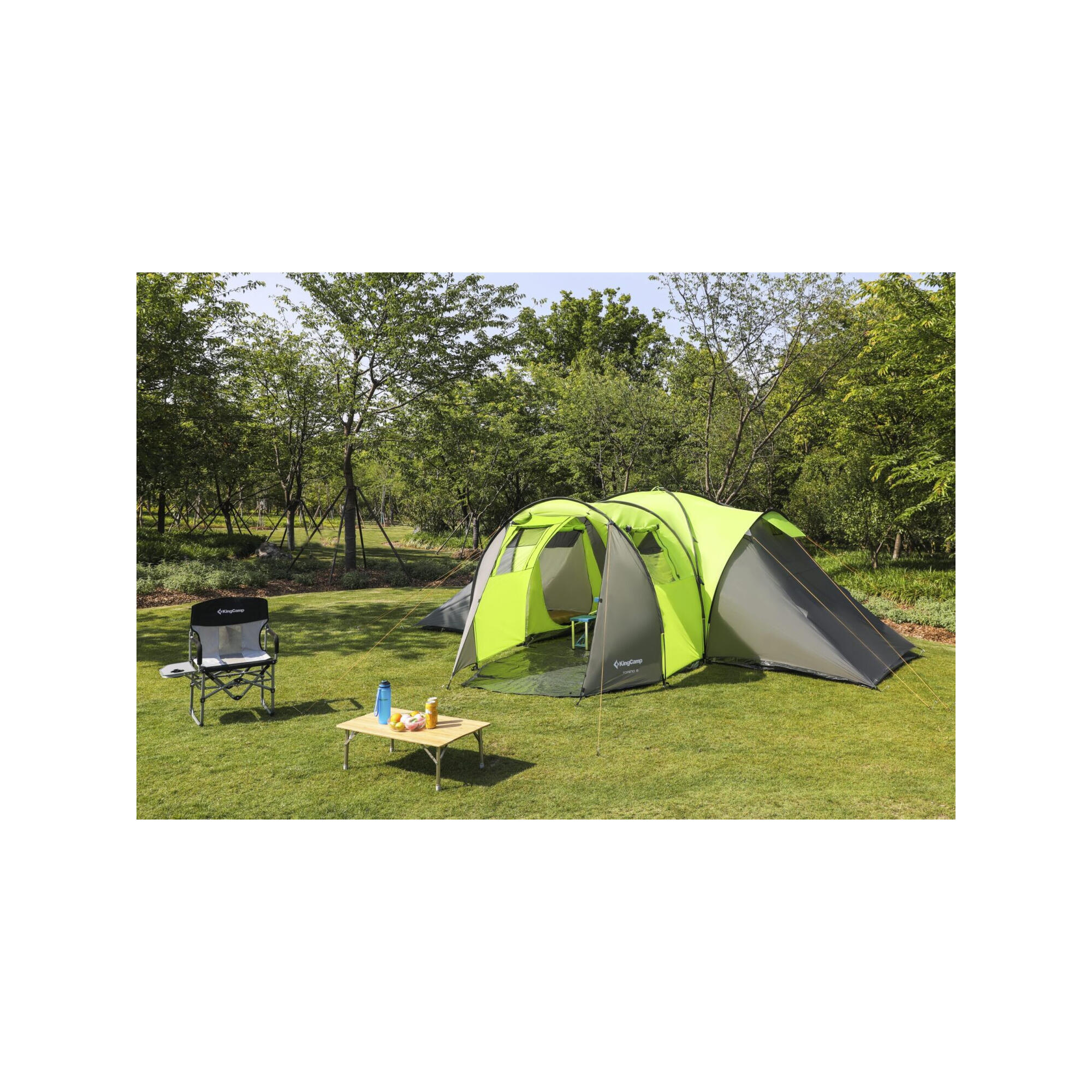 Tente camping familiale 8 places Torino Kingcamp - 600 x 570 x 203 cm 2/7