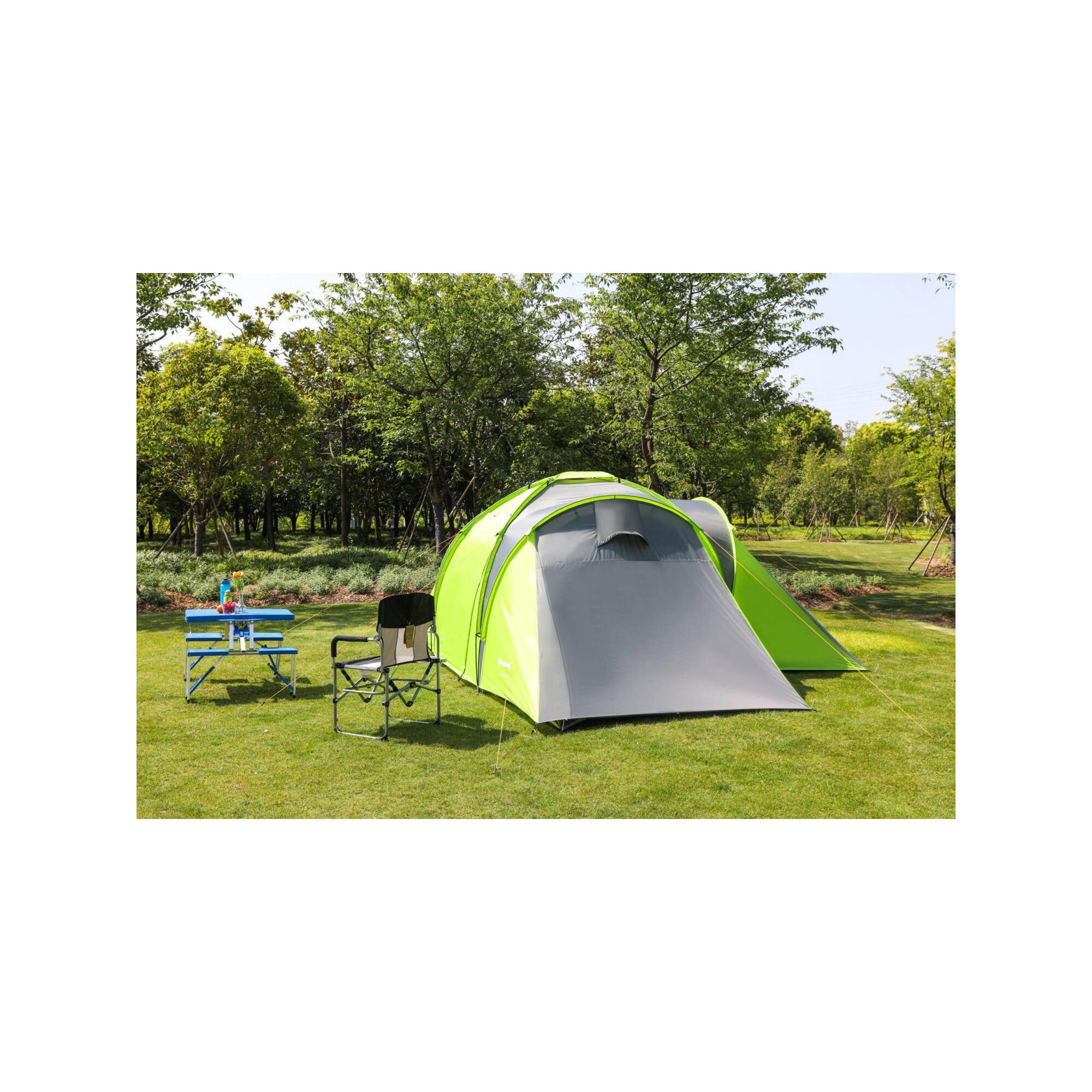 Kingcamp 6-persoons familie campingtent Lucca - Afmetingen: 520 x 330 x 195 cm 4/7