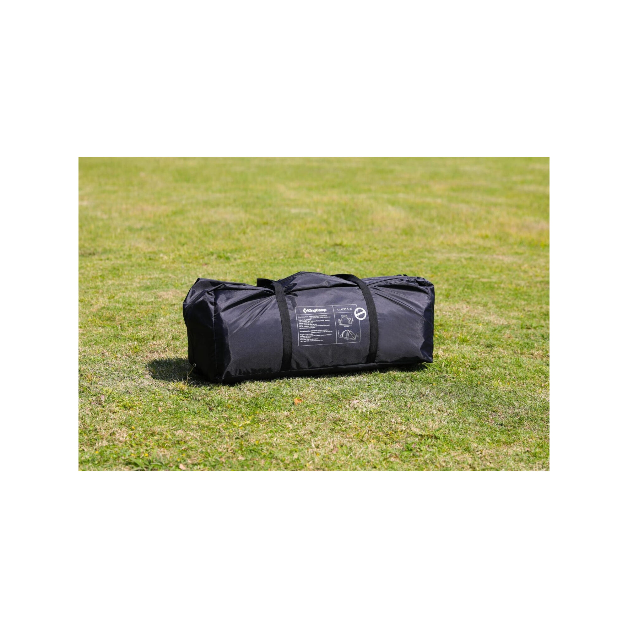 Kingcamp 6-persoons familie campingtent Lucca - Afmetingen: 520 x 330 x 195 cm 5/7