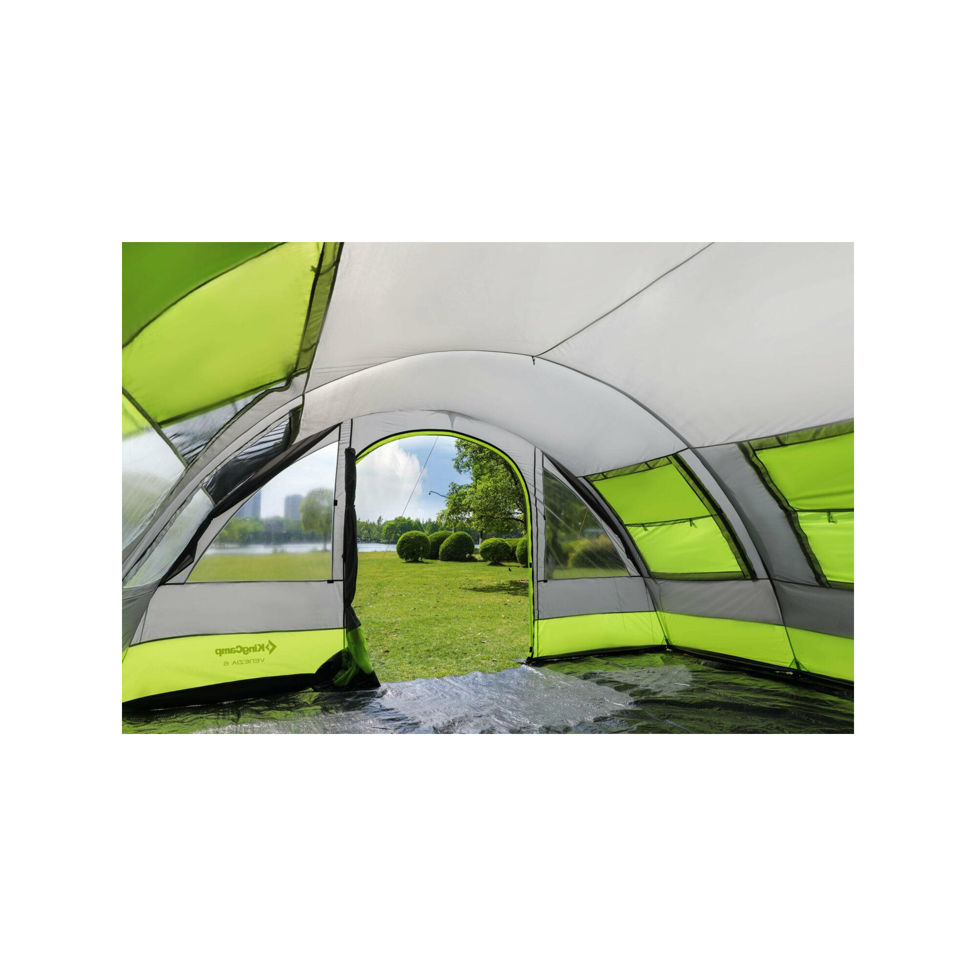 Tente camping familiale 6 places Venezia Kingcamp - 525 x 410 x 200 cm 5/7