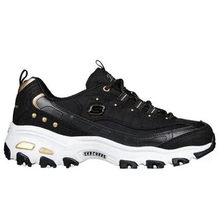 Chaussures Skechers D'Lites Femme Noir/Or