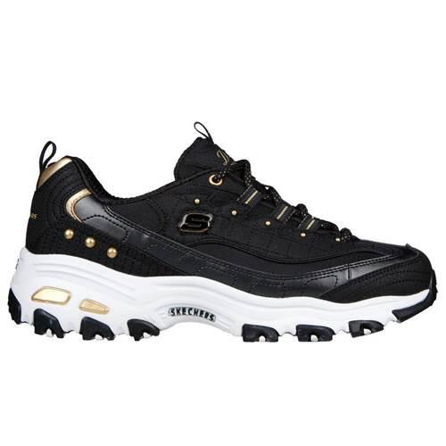 Chaussures Skechers D'Lites Femme Noir/Or