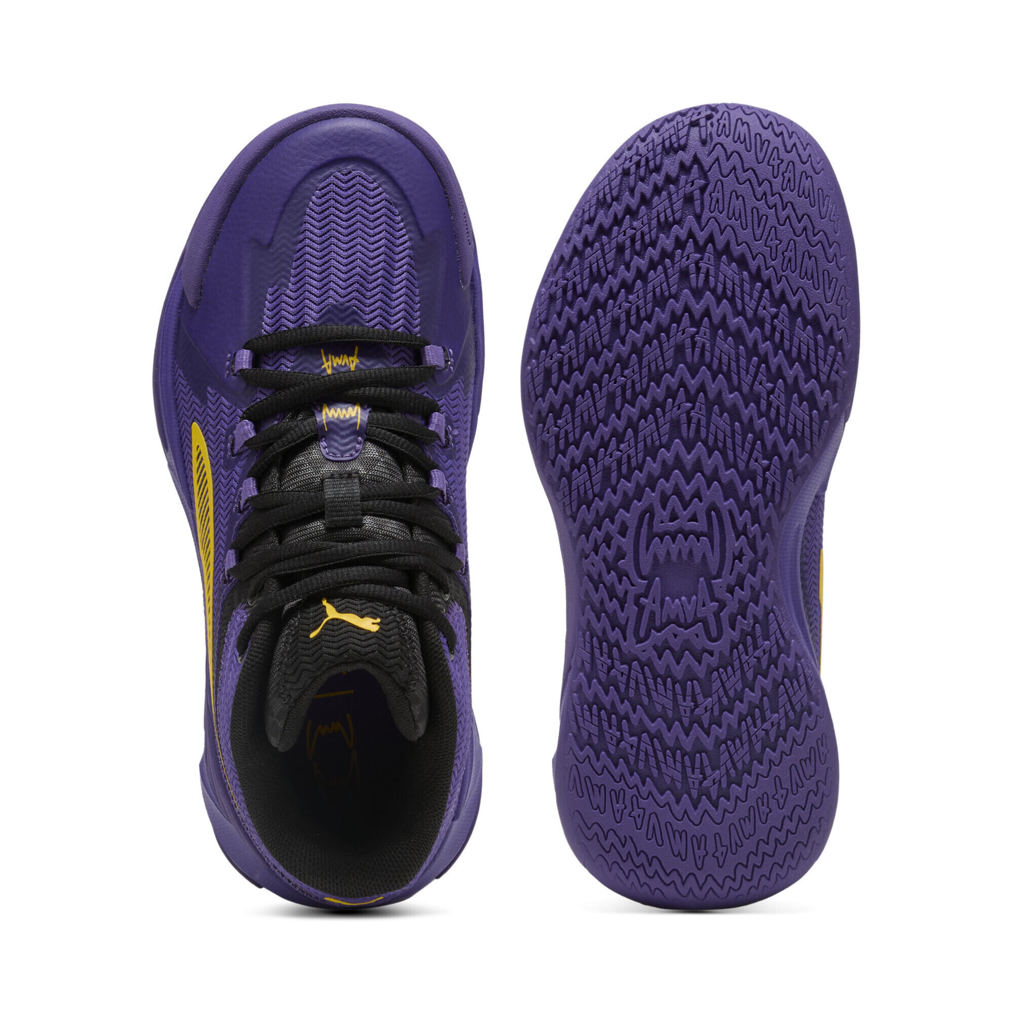 The Dagger Basketballschuhe Erwachsene PUMA Black Team Violet Purple 4/7