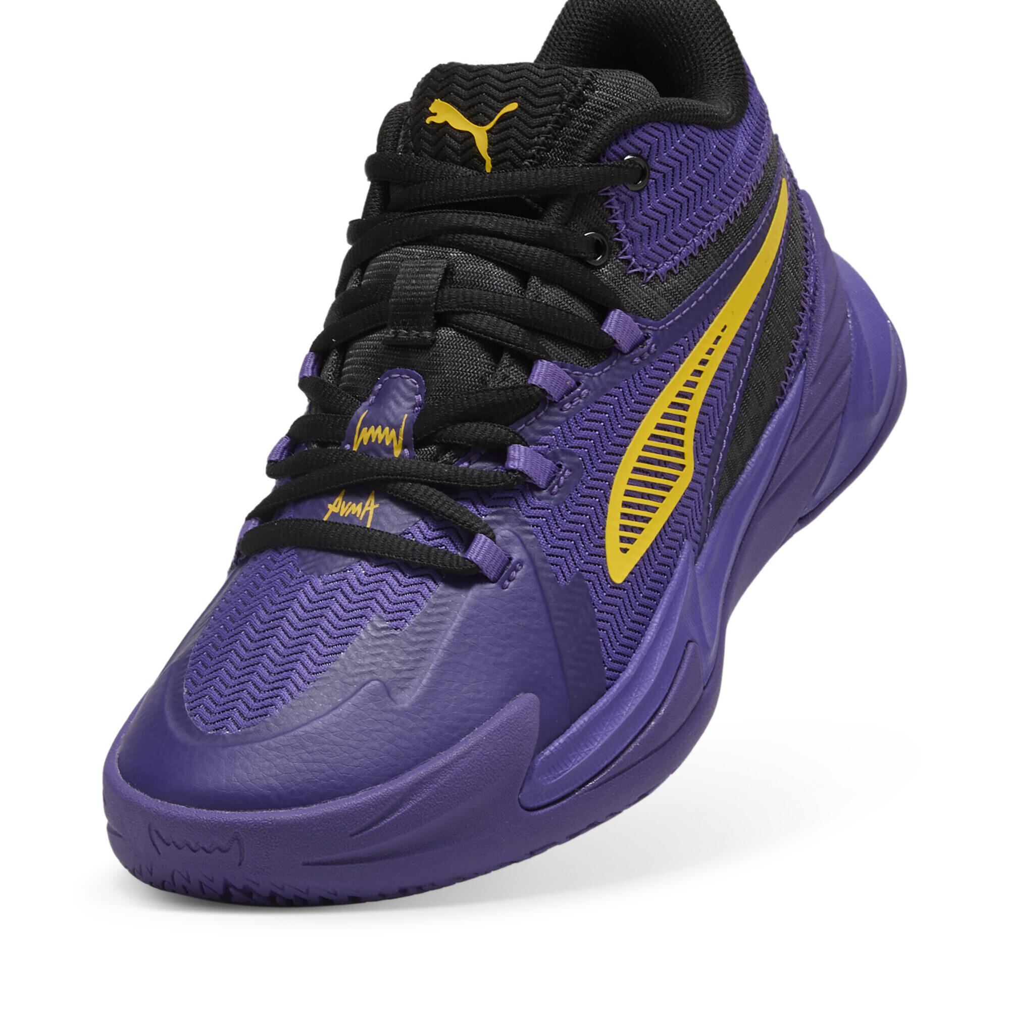 The Dagger Basketballschuhe Erwachsene PUMA Black Team Violet Purple 6/7