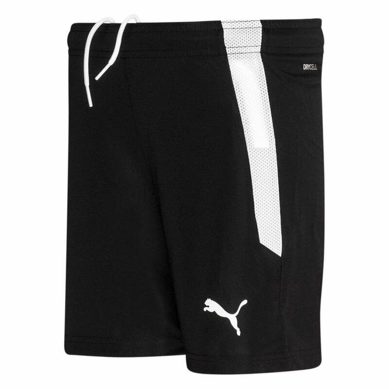 echipaLIGA pantaloni scurți de fotbal pentru tineret PUMA Black White