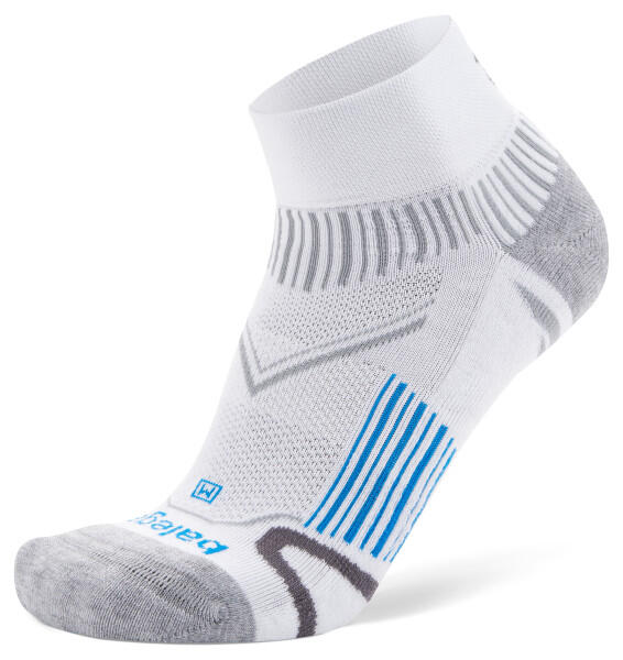 BALEGA Balega Enduro Arch Support Quarter Socken für Männer und Frauen, Weiß, Groß