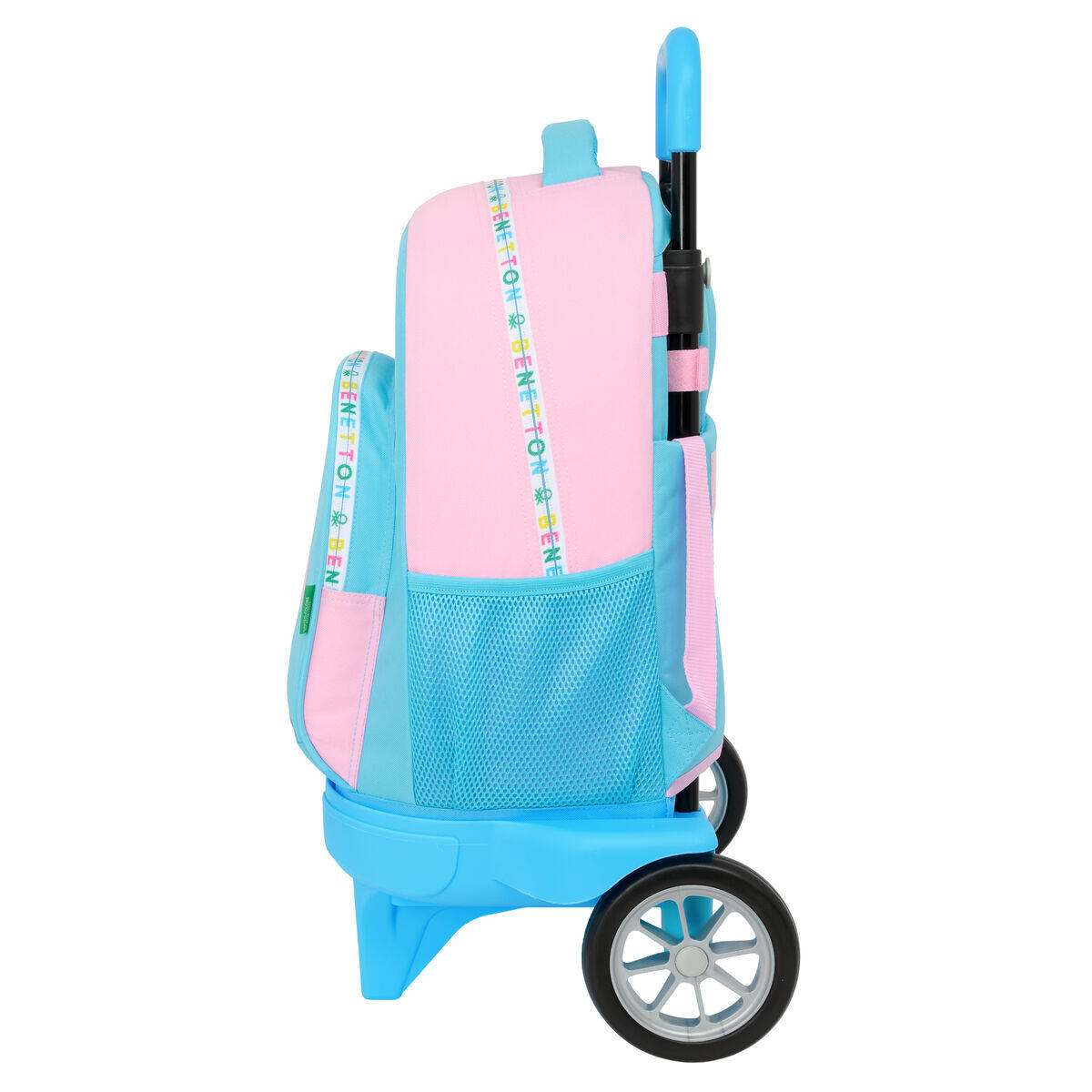 Mochila Escolar con Ruedas Benetton Unique Rosa 3/3