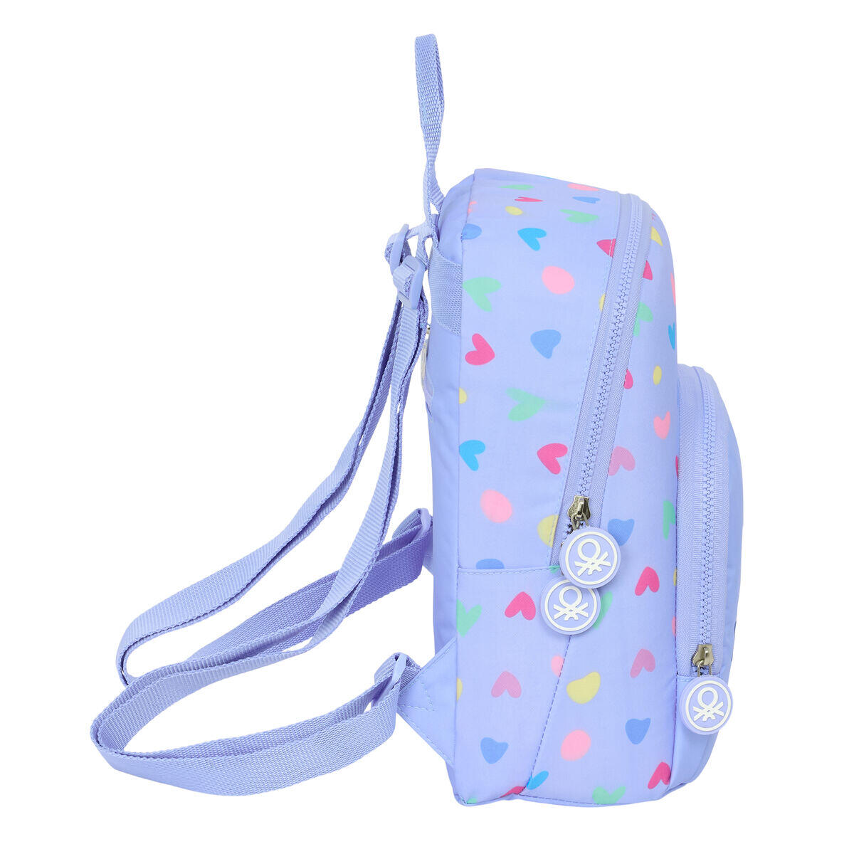 Zaino Casual Benetton Lila Poliestere 300D 3/4