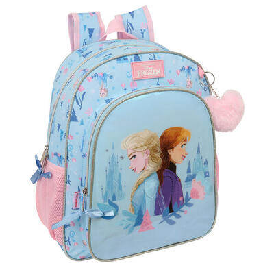 Mochila Escolar Frozen Ice magic Azul