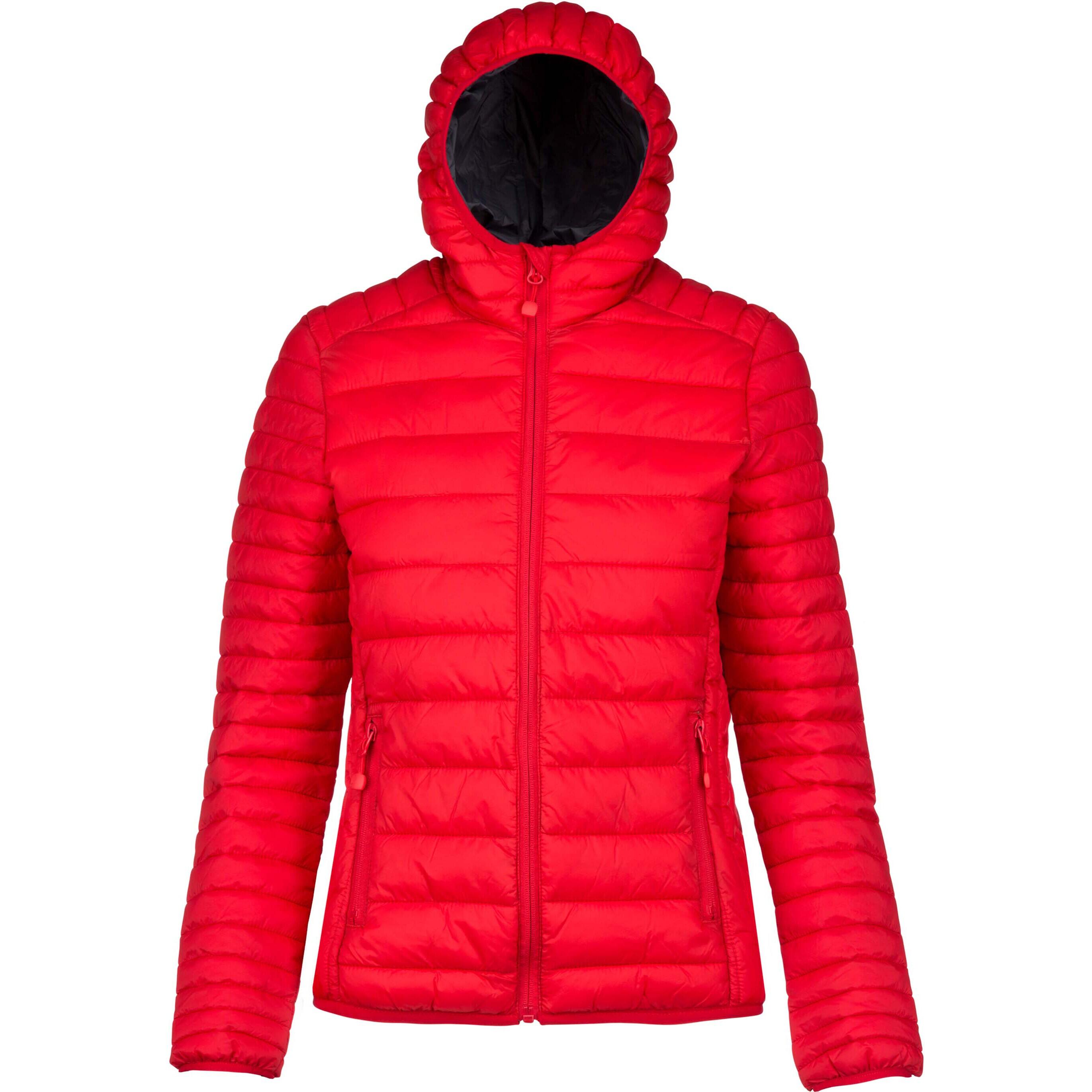 Kariban - Doudoune Femme Kariban Légère Capuche - Doudoune Synthétique - Rouge - 42 M/l - Decathlon