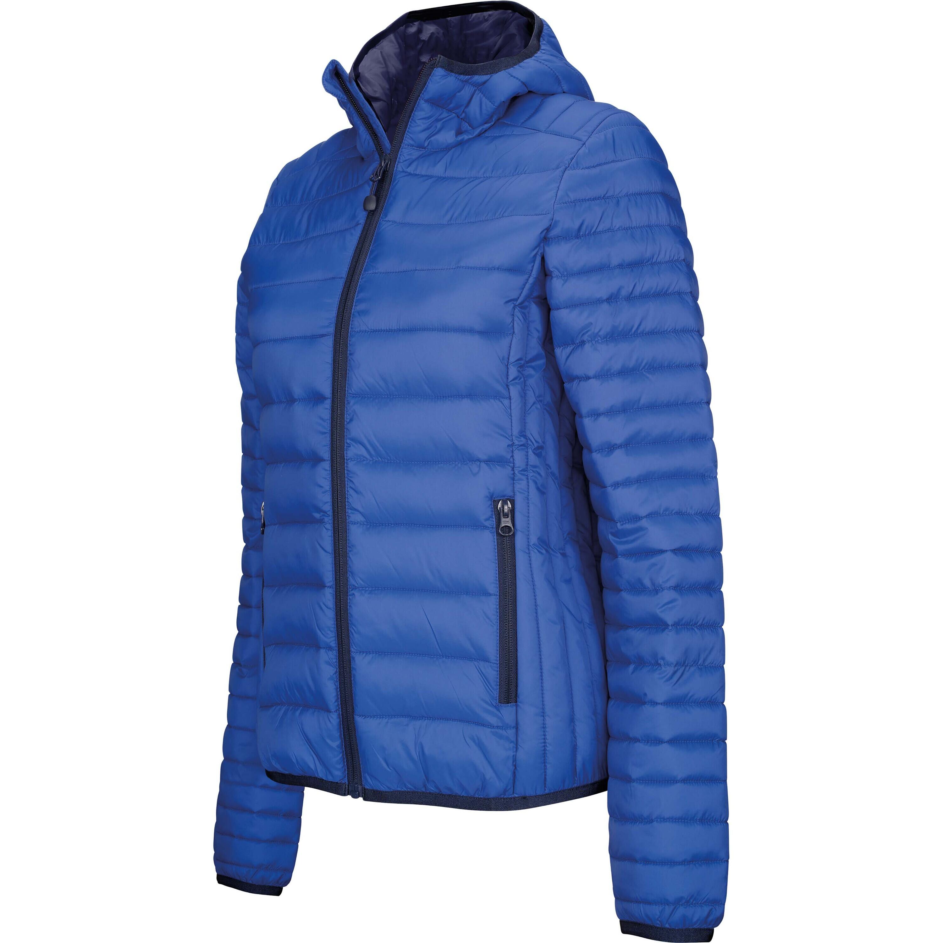 Kariban - Doudoune Femme Kariban Légère Capuche - Doudoune Synthétique - Bleu - 52 2xl - Decathlon