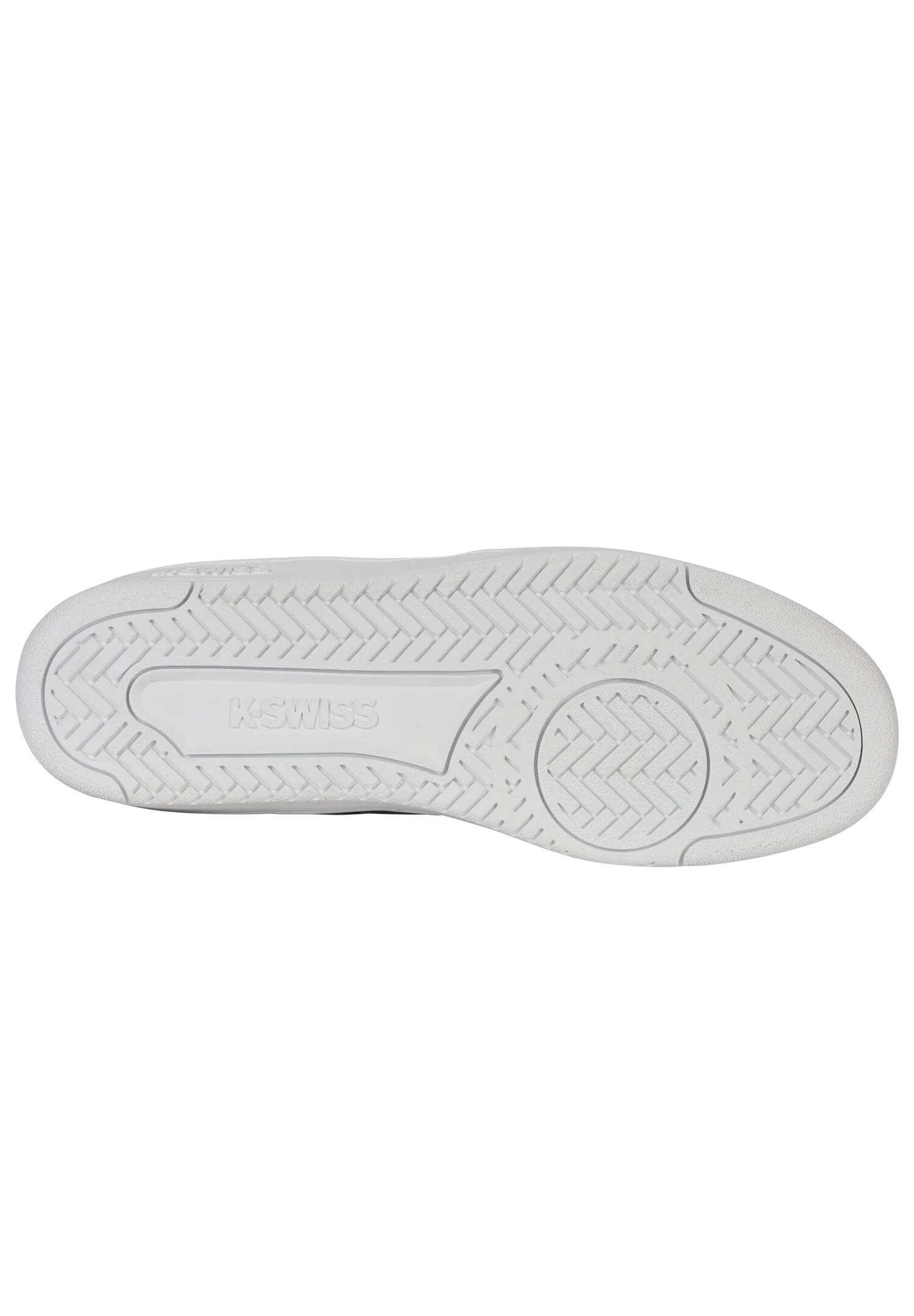 K‑SWISS Court Palisades Low, zapatillas deportivas blancas con cordones 2/6