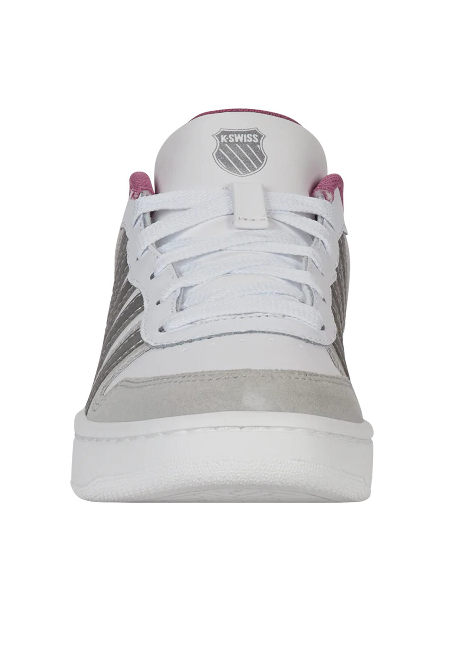 K‑SWISS Court Palisades Low, zapatillas deportivas blancas con cordones 4/6