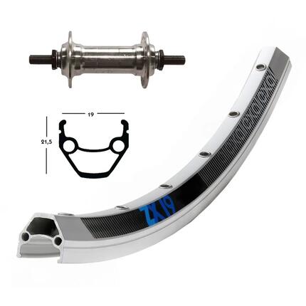 Bike-Parts Roue|Roue avant 28x1.75 moyeu alu argent axe fixe 36 trous Exal ZX...