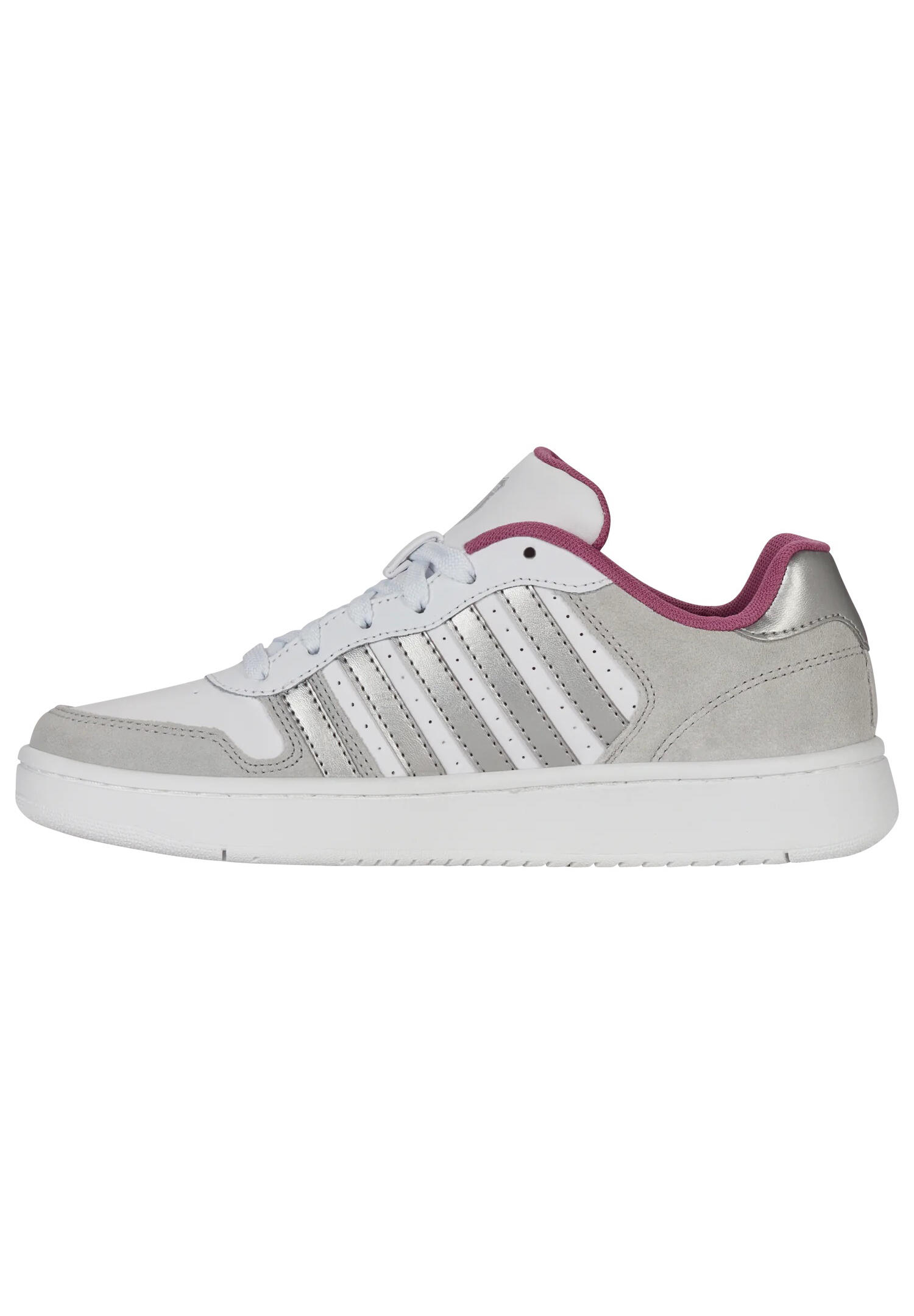 K‑SWISS Court Palisades Low, zapatillas deportivas blancas con cordones 3/6