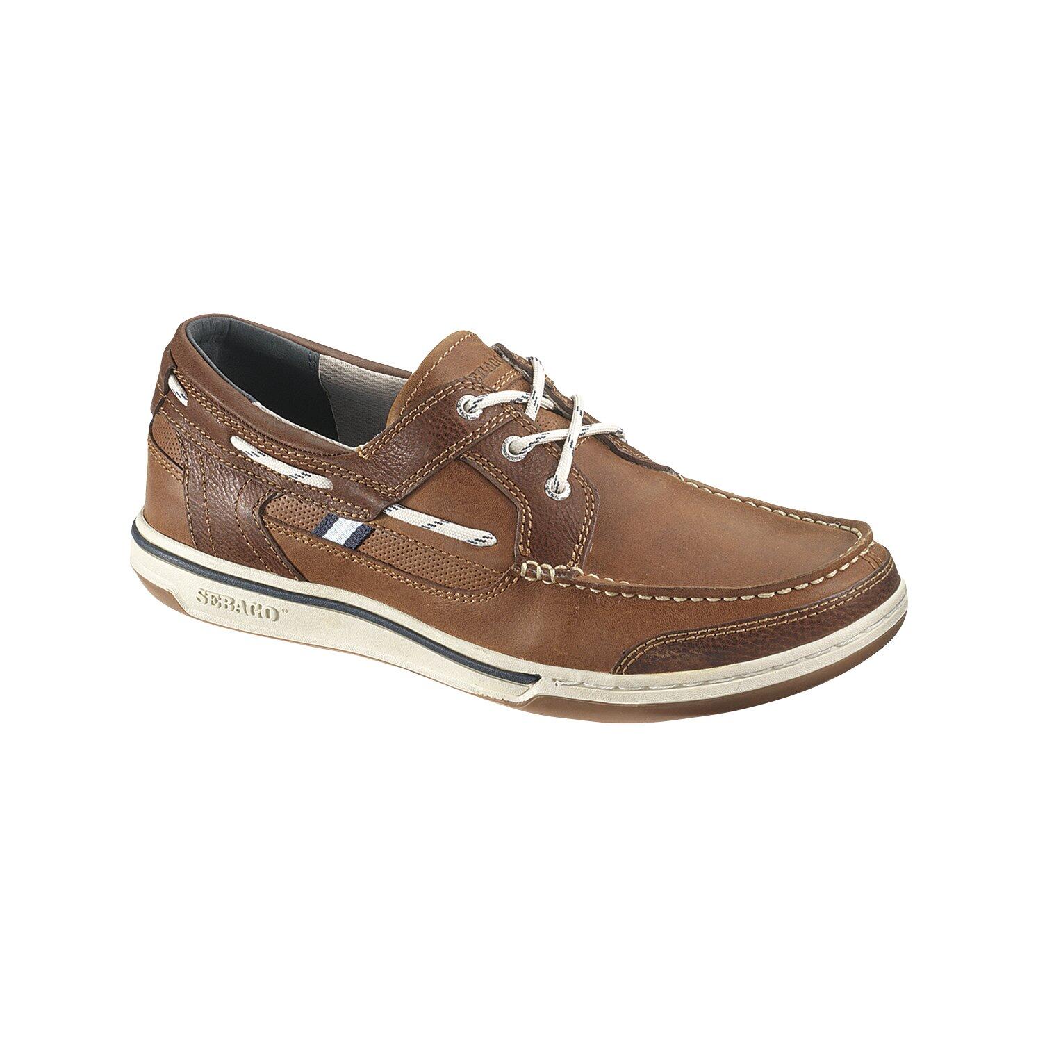 Sebago - Triton Three-eye Chaussures Bateau Homme British Tan/brown Leather - Chaussures Bateau - Marron - 40 - Decathlon