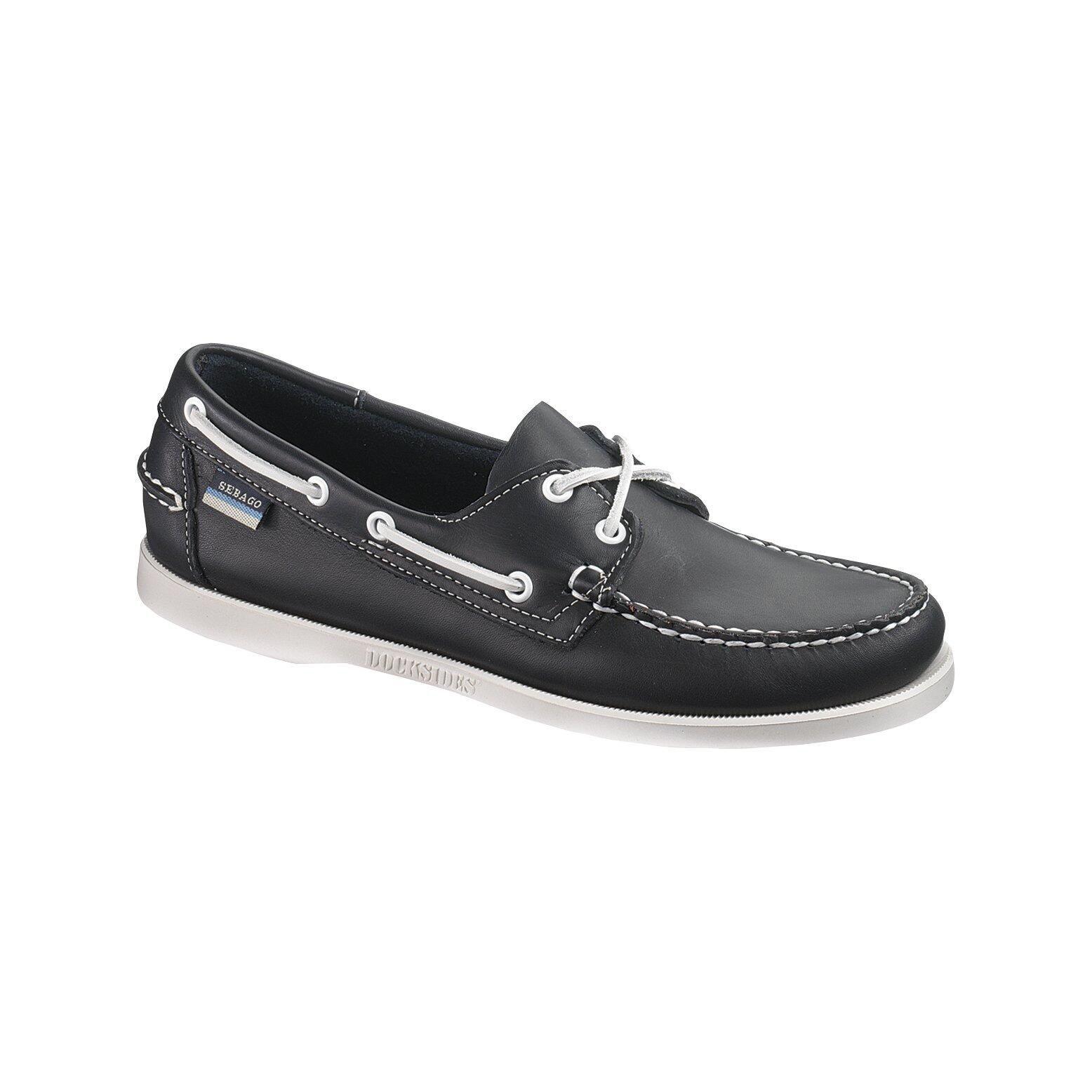 Sebago - Docksides Chaussures Bateau Homme Blue-nite Leather - Chaussures Bateau - Bleu - Decathlon