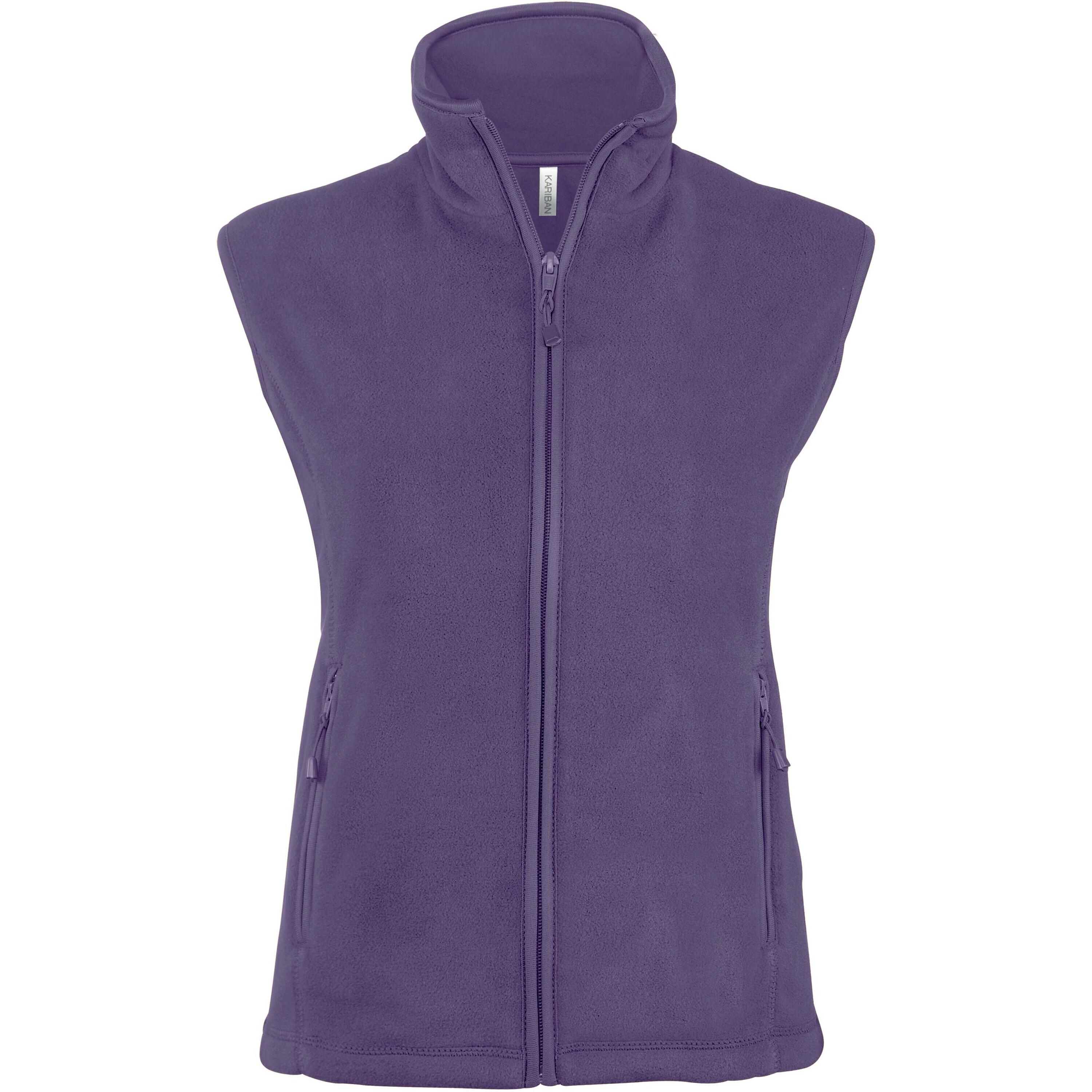 Kariban - Gilet Femme Kariban Micropolaire Mélodie - Polaire - Violet - 52 2xl - Decathlon