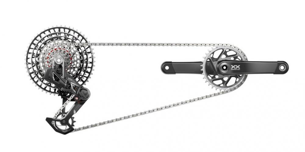 Pacchetto bici completo t-type axs clip-on Sram XX-SL Eagle Cl55 Dub 12V Q168 34 2/3