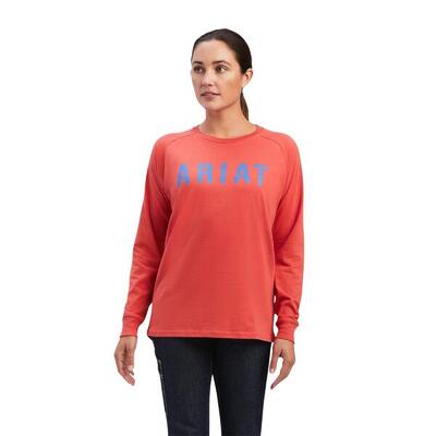 T-Shirt aus Baumwolle mit langen Ärmeln, Damen Ariat Rebar