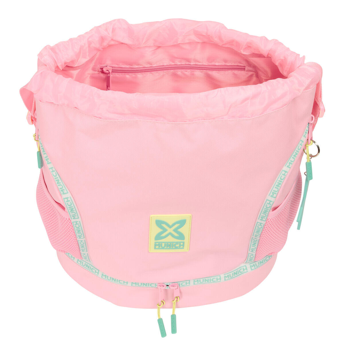 Bolsa Mochila con Cuerdas Munich Candy Rosa 4/4