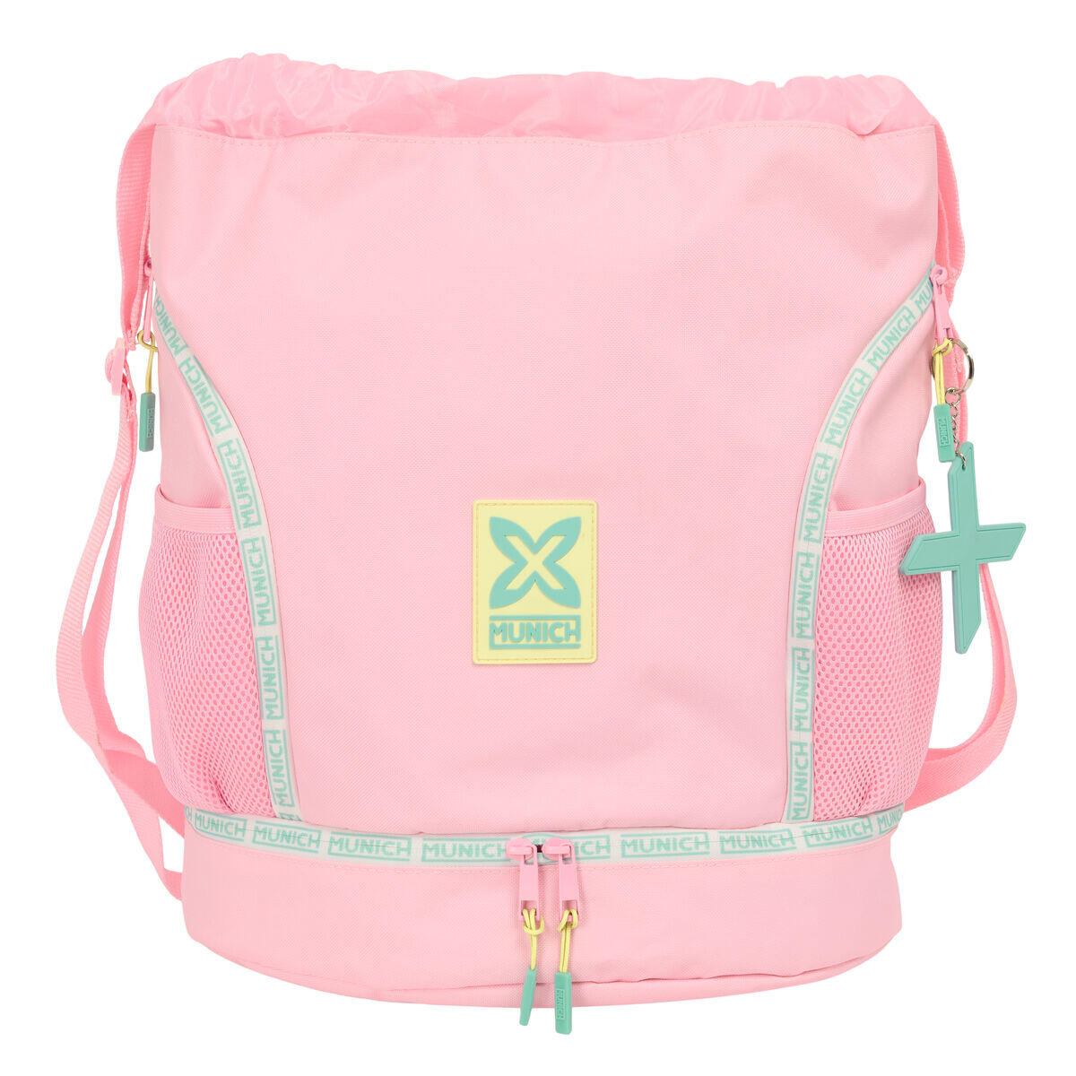 Bolsa Mochila con Cuerdas Munich Candy Rosa 1/4