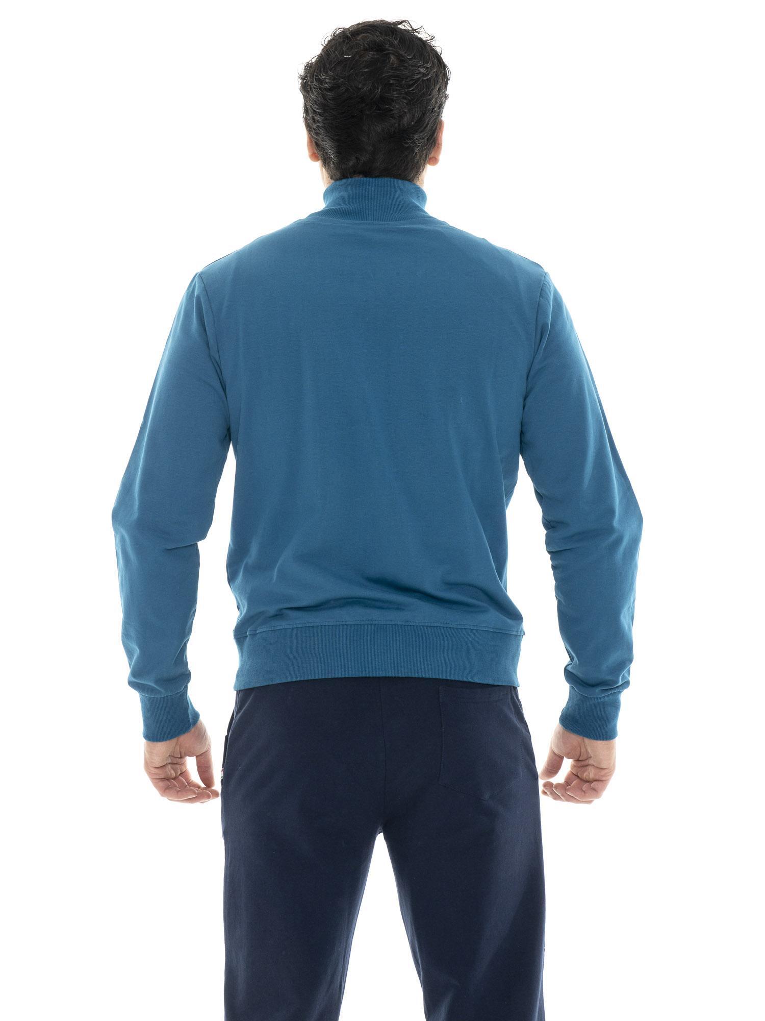 Felpa uomo con zip collo alto linea Basic 4/5