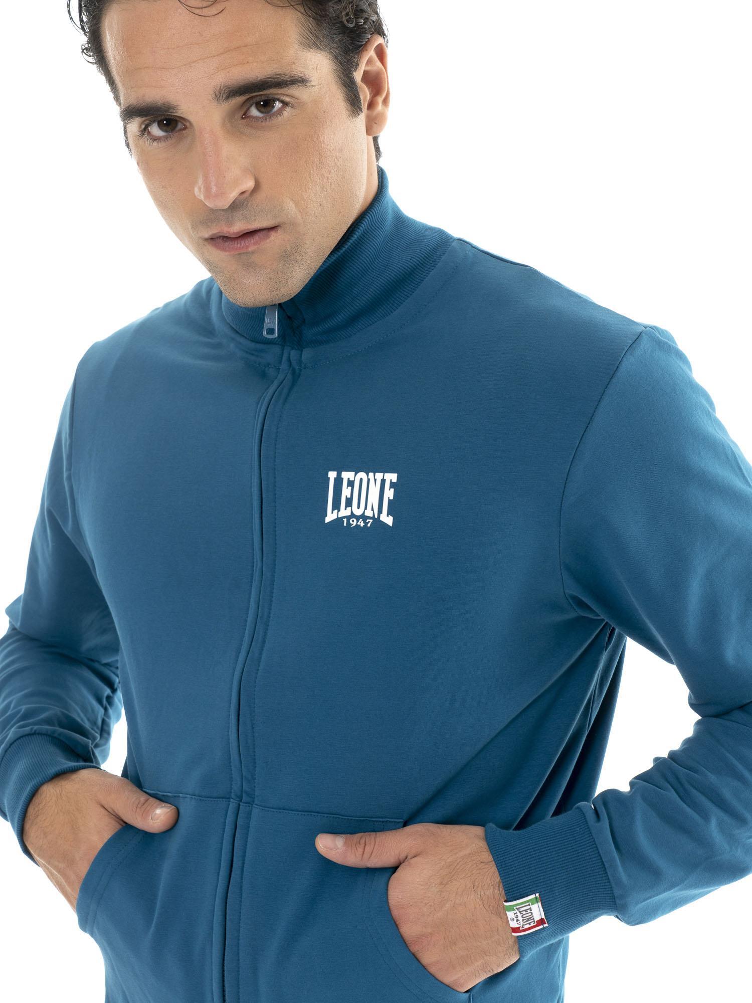 Felpa uomo con zip collo alto linea Basic 3/5