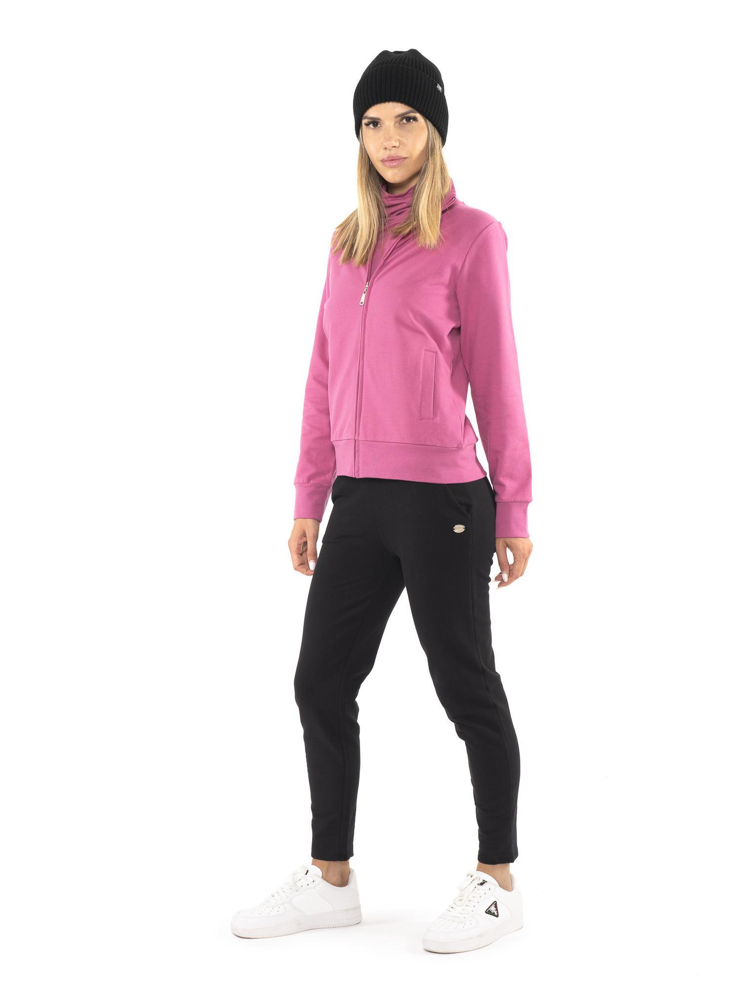 Moletom feminino de inverno com gola e zíper frontal "Never Without" 2/7