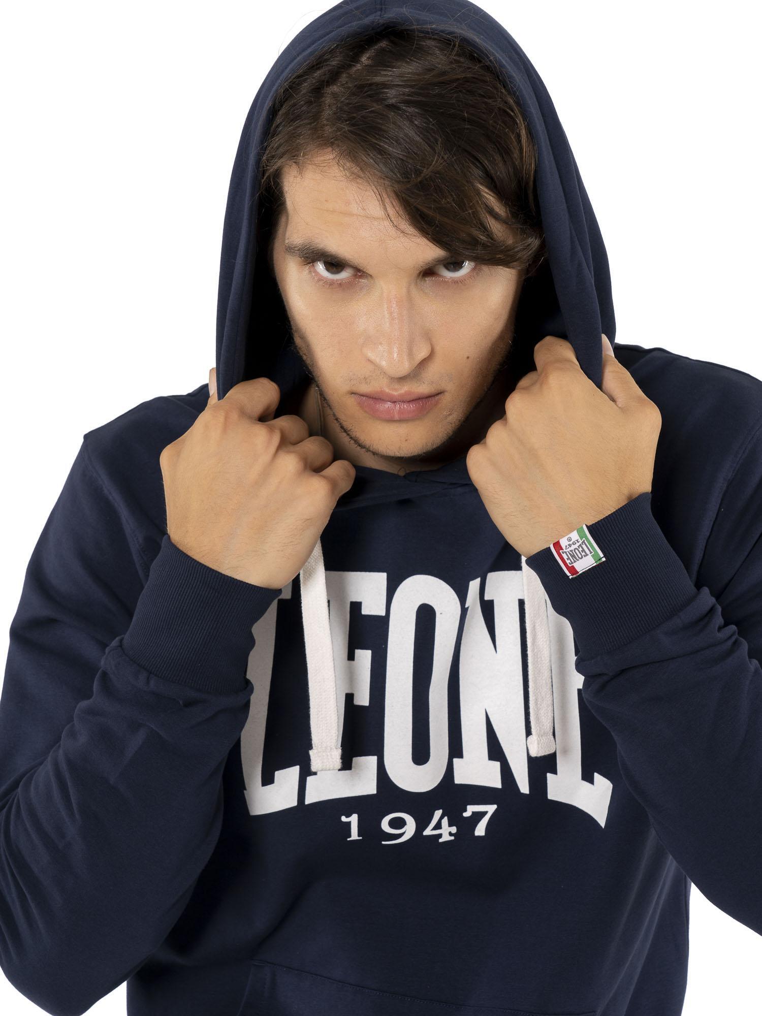 Felpa invernale da uomo con cappuccio pull on con logo grande "Basic" 5/5