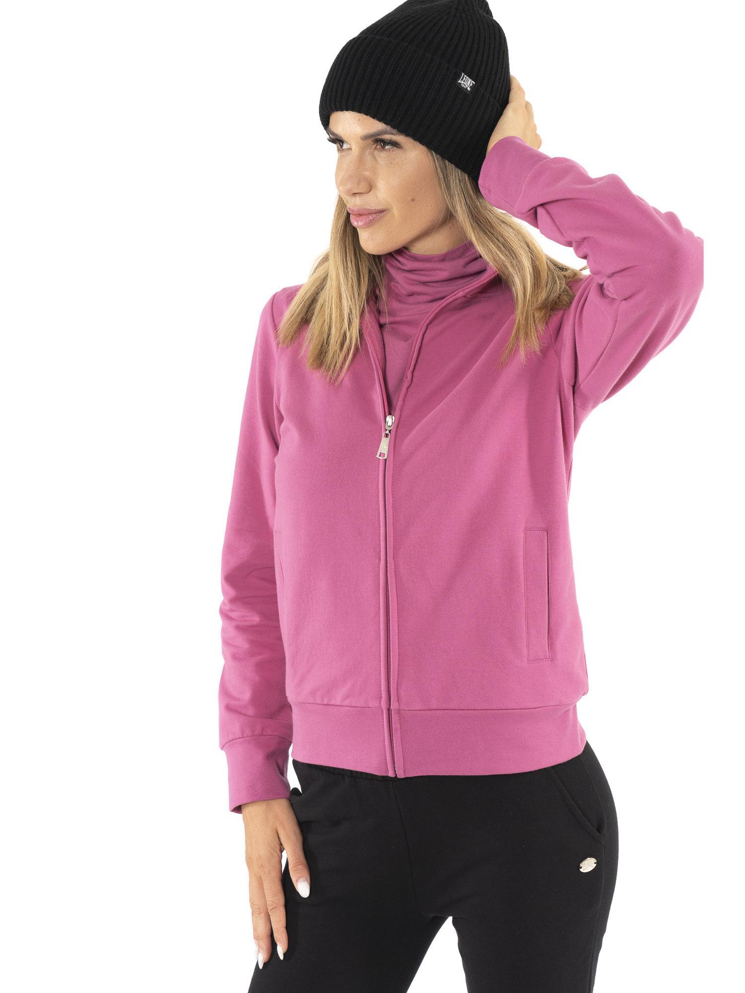 Moletom feminino de inverno com gola e zíper frontal "Never Without" 5/7