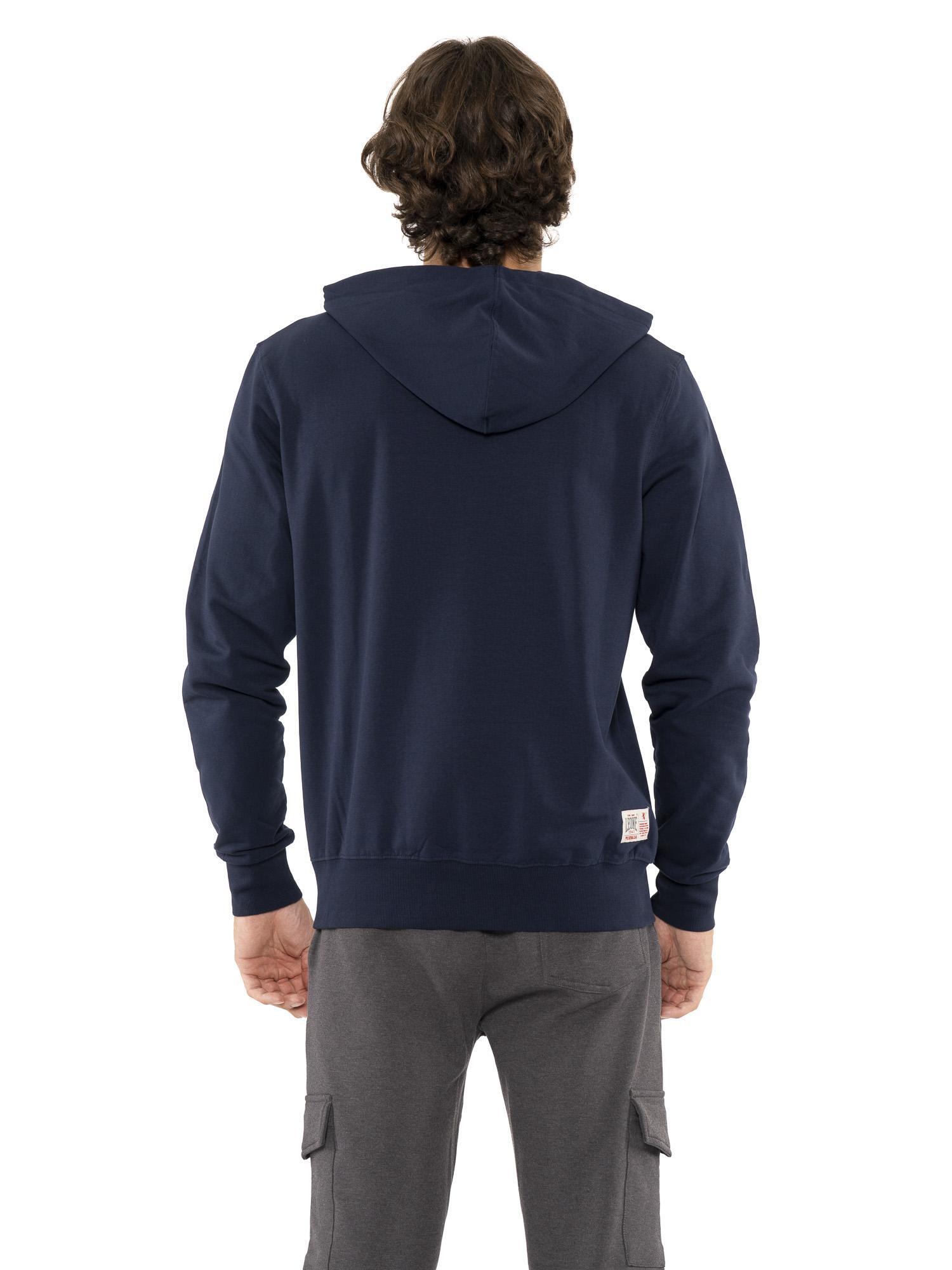 Felpa invernale da uomo con cappuccio pull on con logo grande "Basic" 4/5