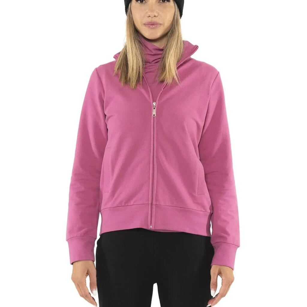 Women's "Never Without" full-zip collared winter sweatshirts