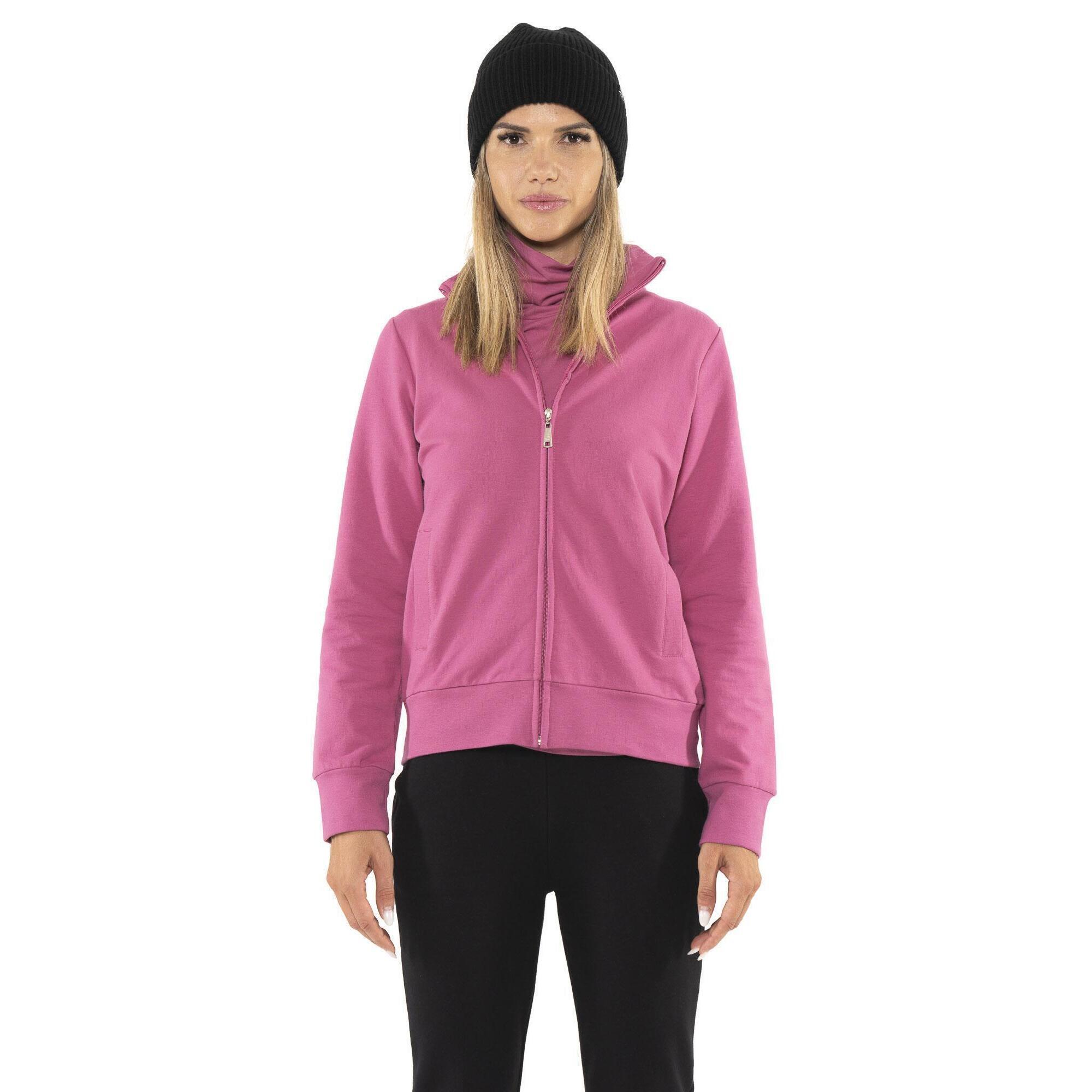 Leone 1947 Apparel - Sweat-shirt D'Hiver Pour Femme Avec Col Et Zip Intégral "never Without" - Sweat-shirt - Violet - 40 M - Decathlon