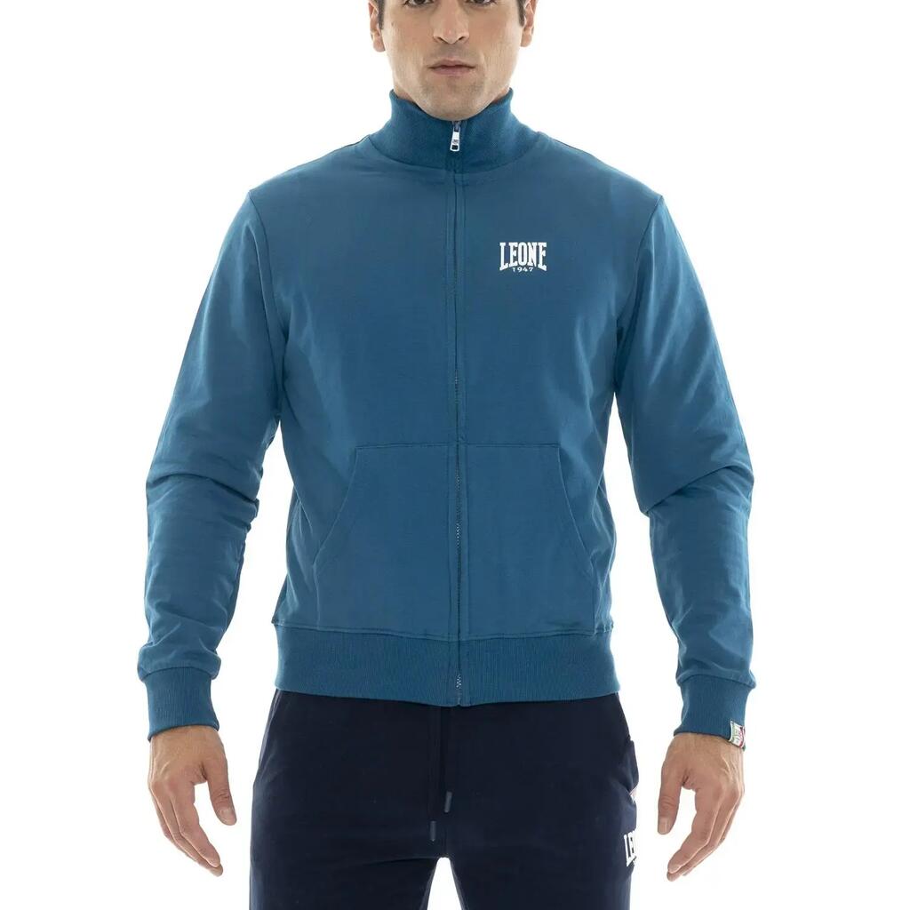 Men's zip-up sweatshirts with high neck, Basic line
