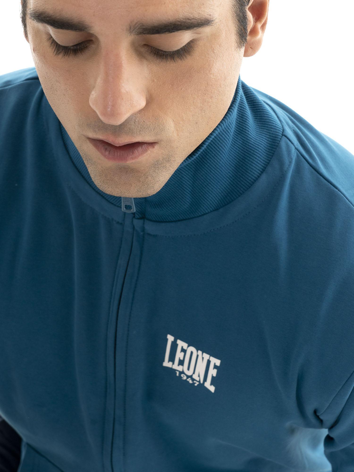 Felpa uomo con zip collo alto linea Basic 5/5