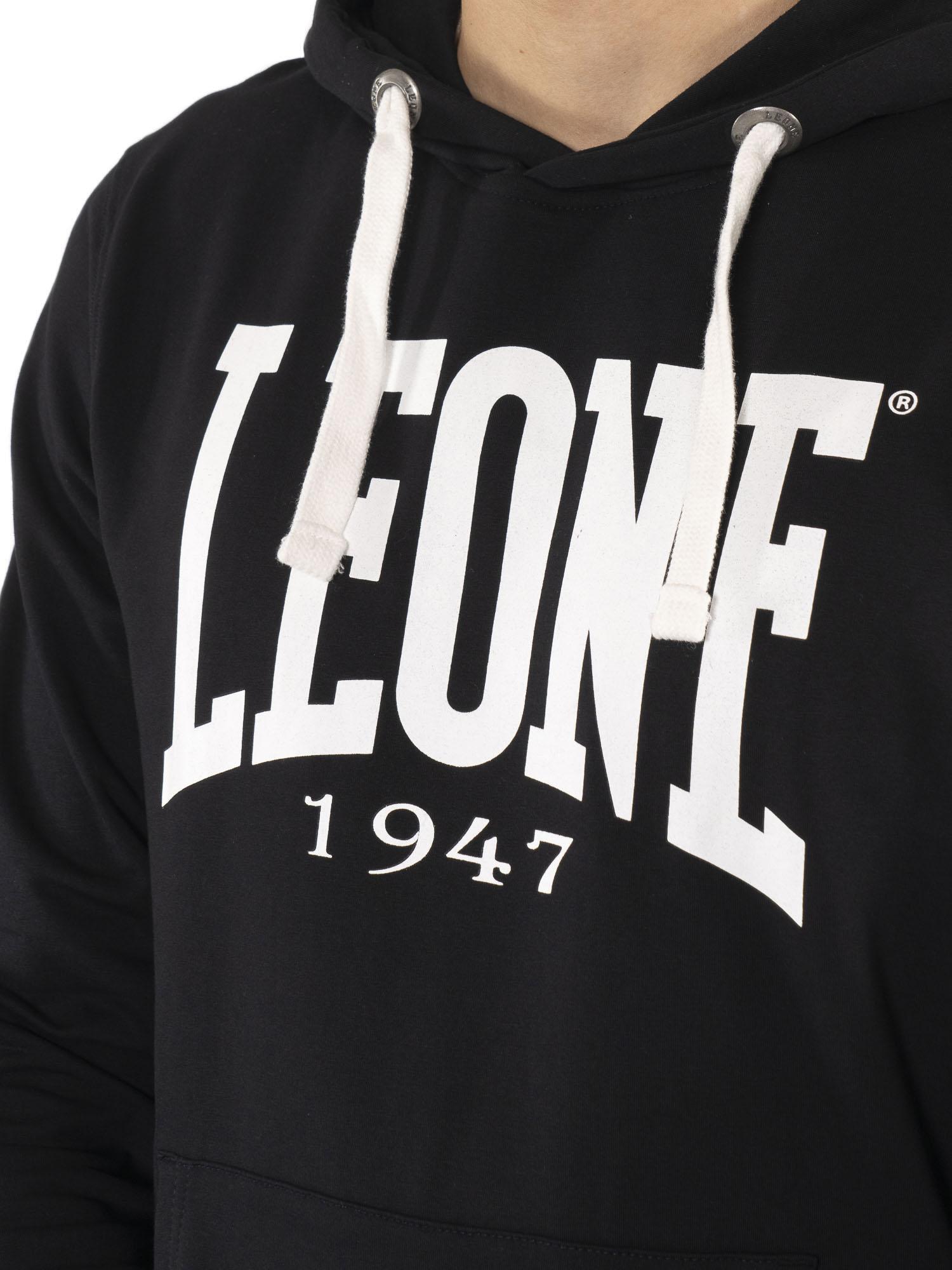 Herenwintersweatshirt met aantrekbare capuchon en groot 'Basic'-logo 3/5