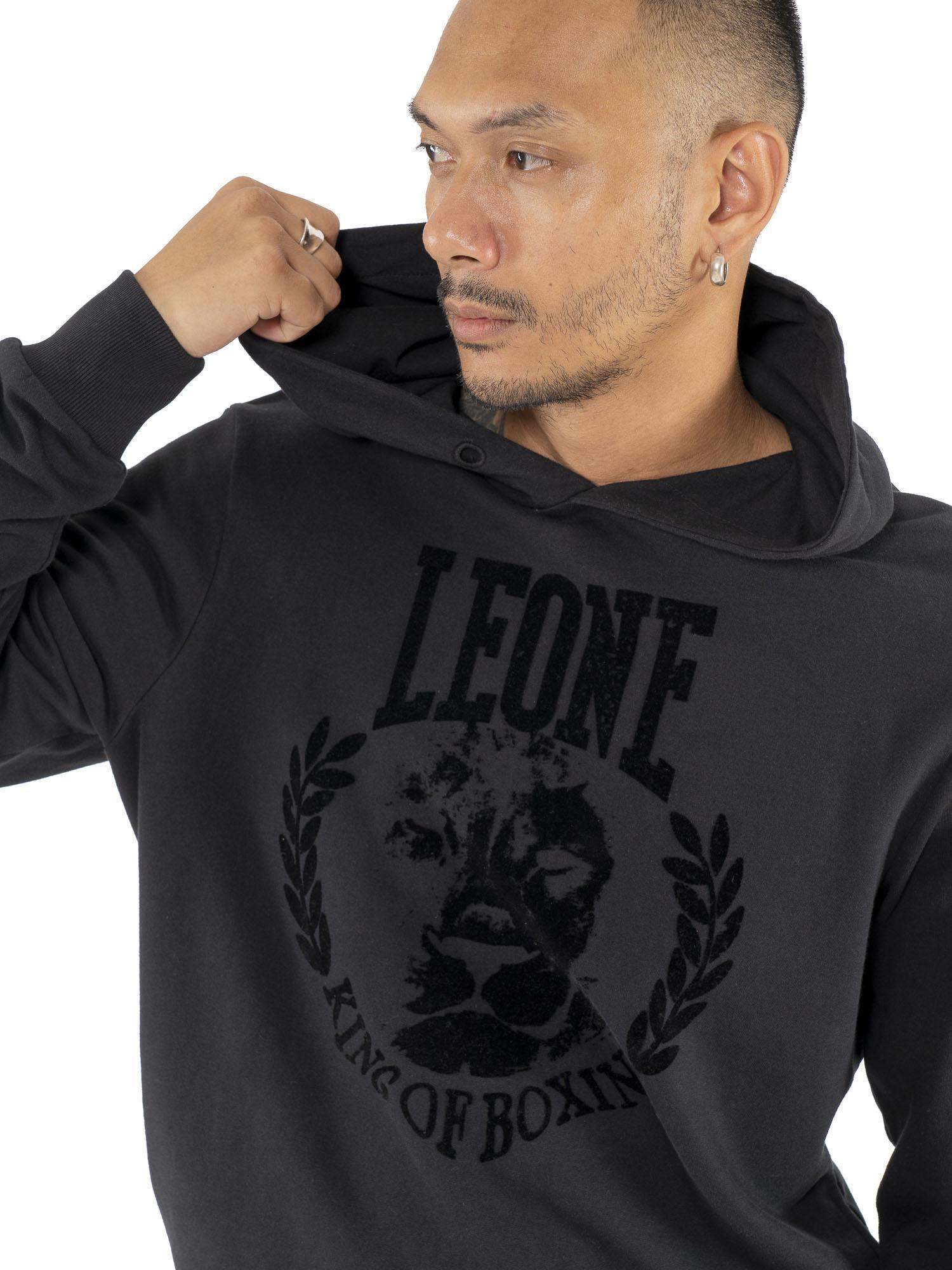Felpa da uomo con cappuccio e stampa leone "Celebrated" 3/5