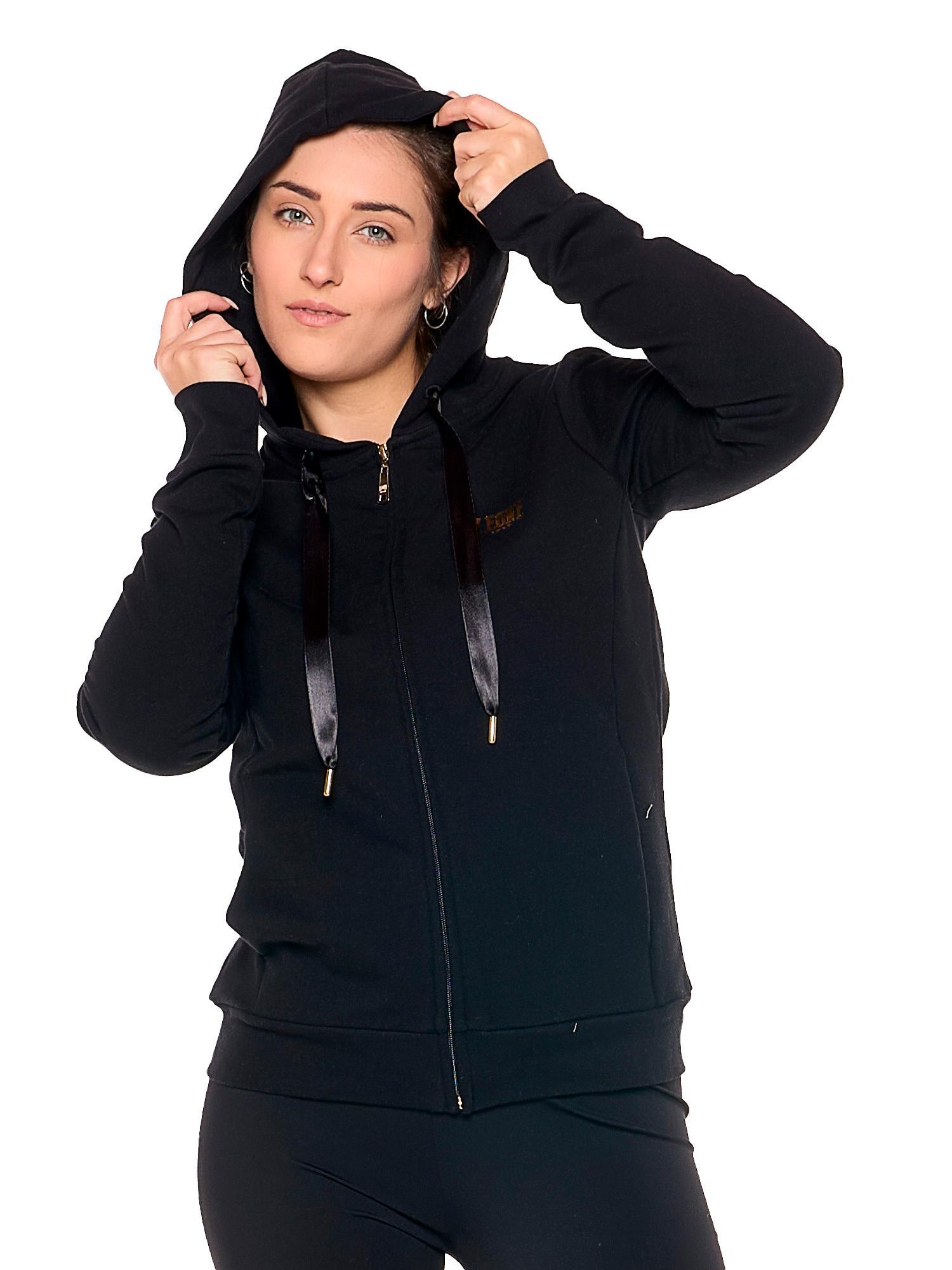 Sweat à capuche zippé « Authentic Gold » pour femme, idéal pour l'hiver 5/5