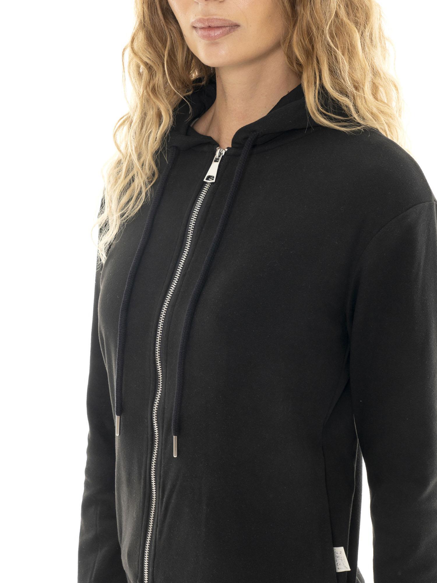 Felpa da donna invernale con cappuccio e zip "Relaxed" 3/7