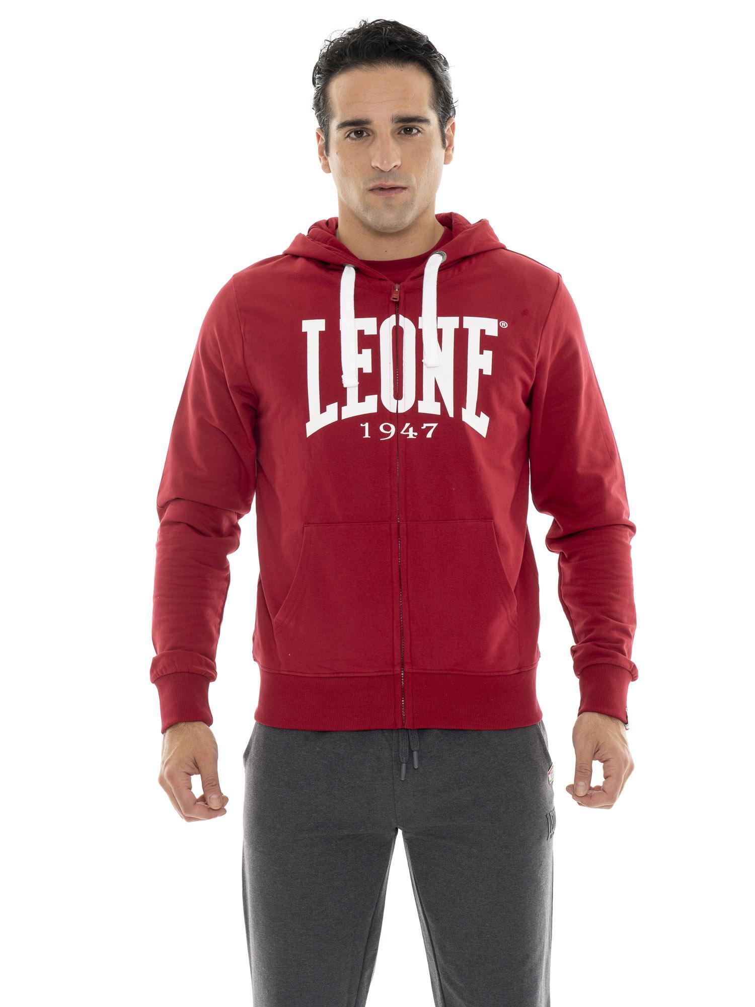 Moletom masculino de inverno com capuz e zíper com grande logotipo "basic"