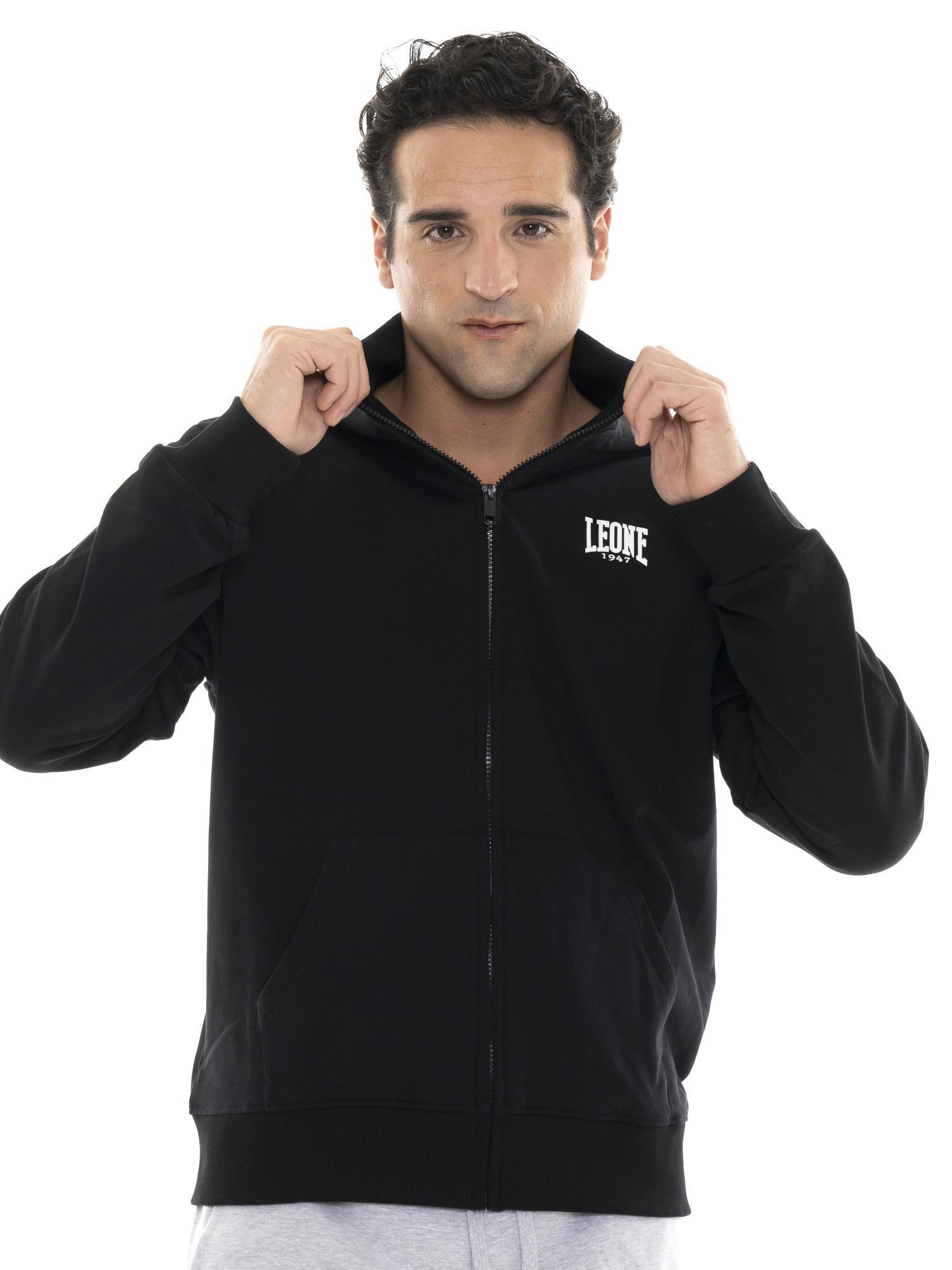 Felpa invernale da uomo con collo alto e zip con logo piccolo "Basic" 5/7