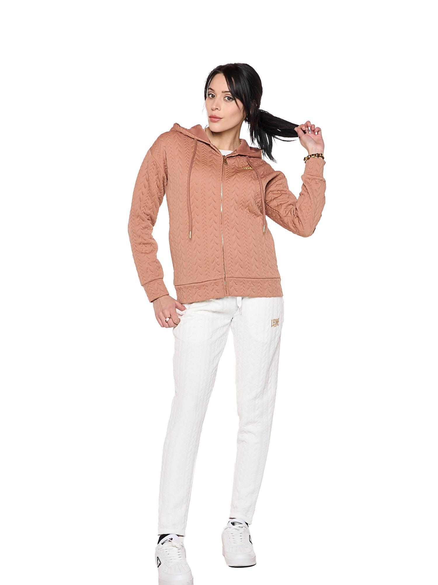 Sweat à capuche femme Leone 1947 Apparel maille torsadée confort quotidien 5/7