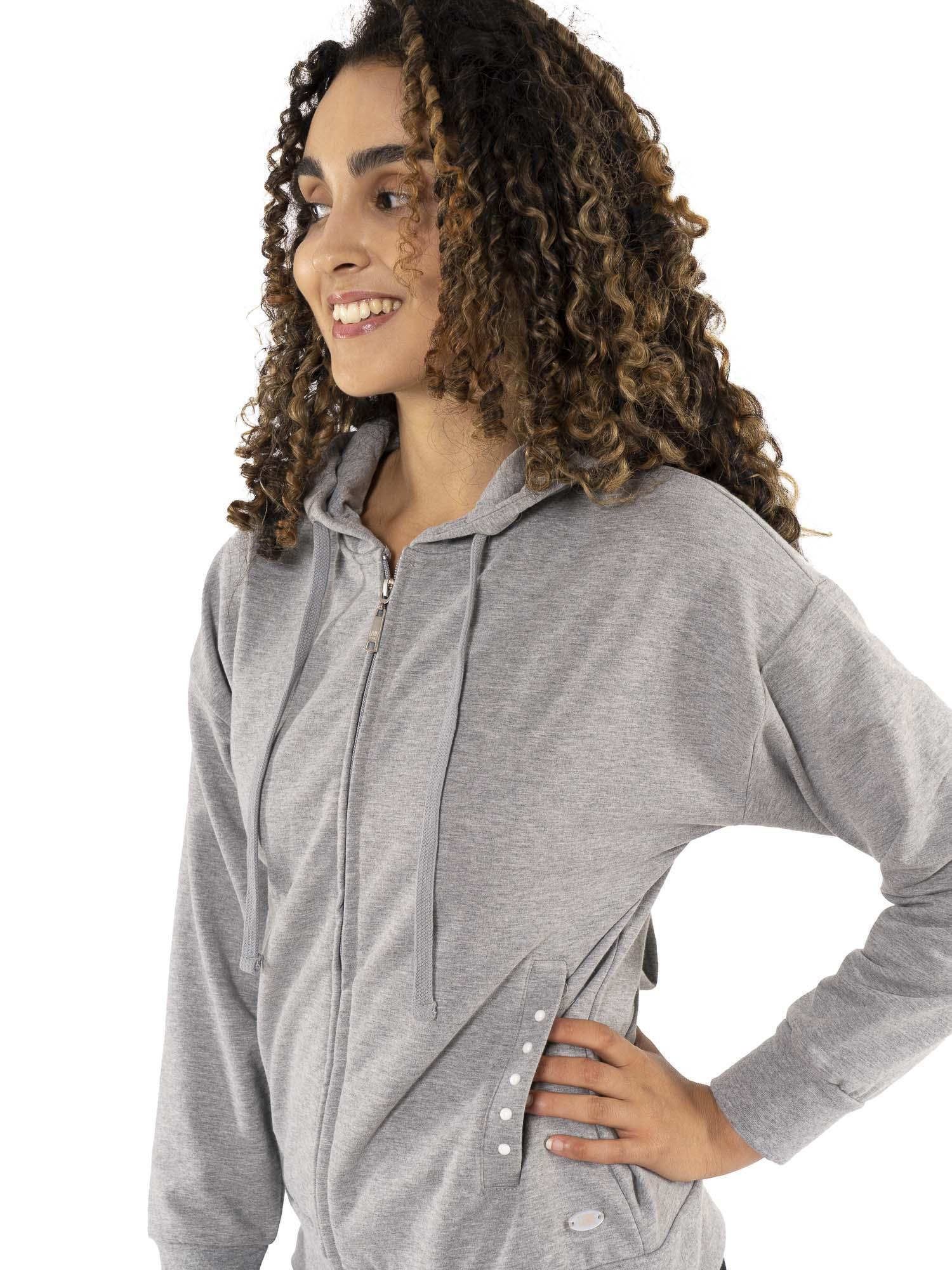 Dames winter hoodie met rits "Pearl" 3/7
