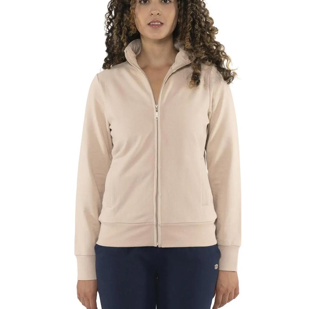 Women's "Never Without" full-zip collared winter sweatshirts