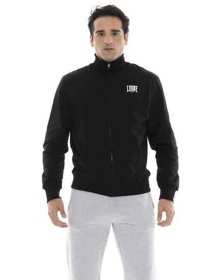 Felpe invernale da uomo con collo alto e zip con logo piccolo "Basic