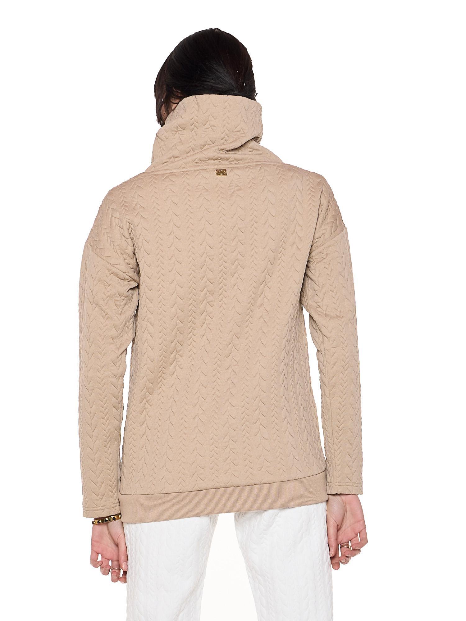 Sweat-shirt femme Leone 1947 Apparel maille torsadée col roulé confort quotidien 4/8
