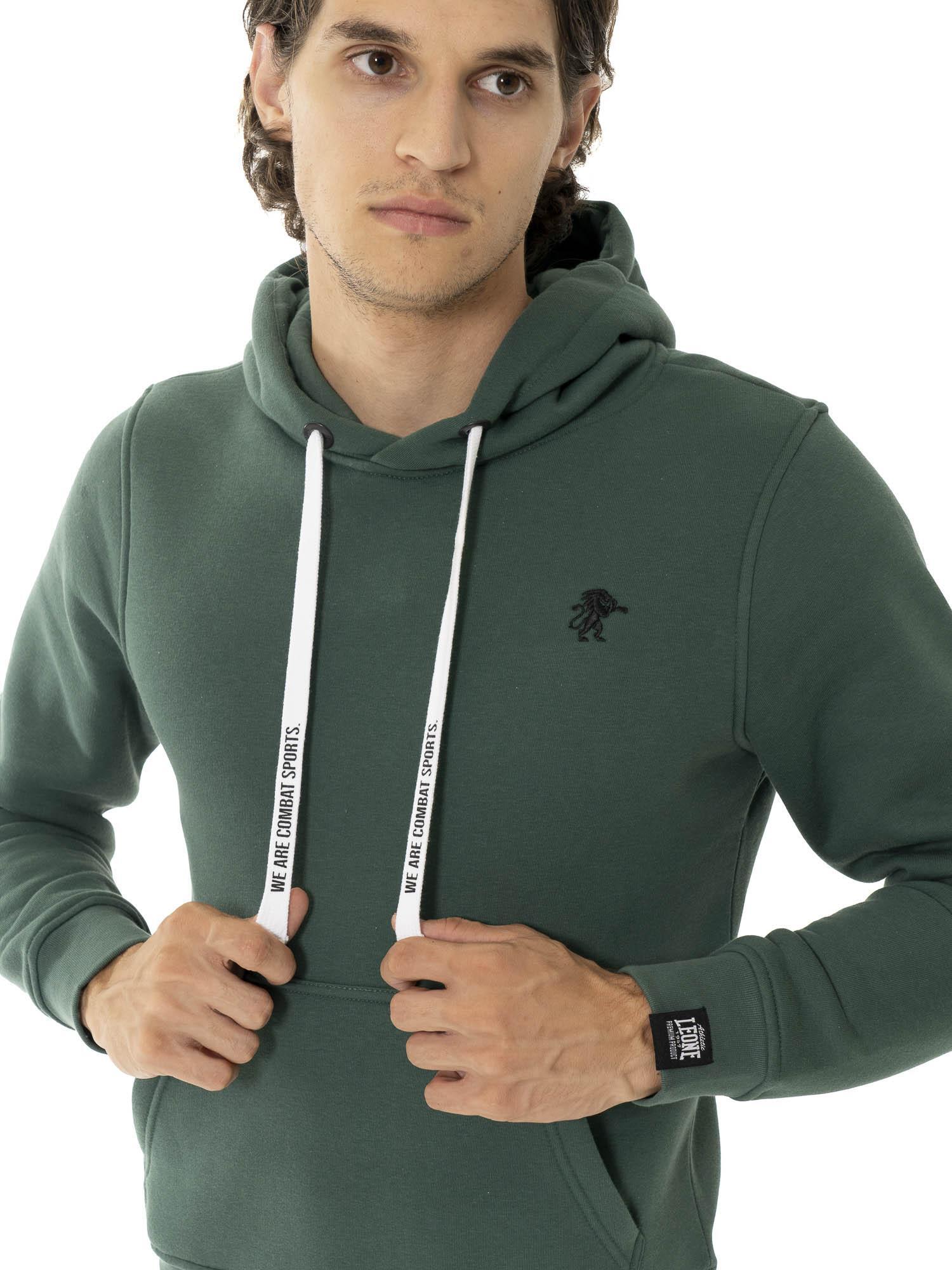 Felpa Leone 1947 Uomo Con Cappuccio E Zip - 100% Cotone, Per Tempo Libero E Sport - Foto 4